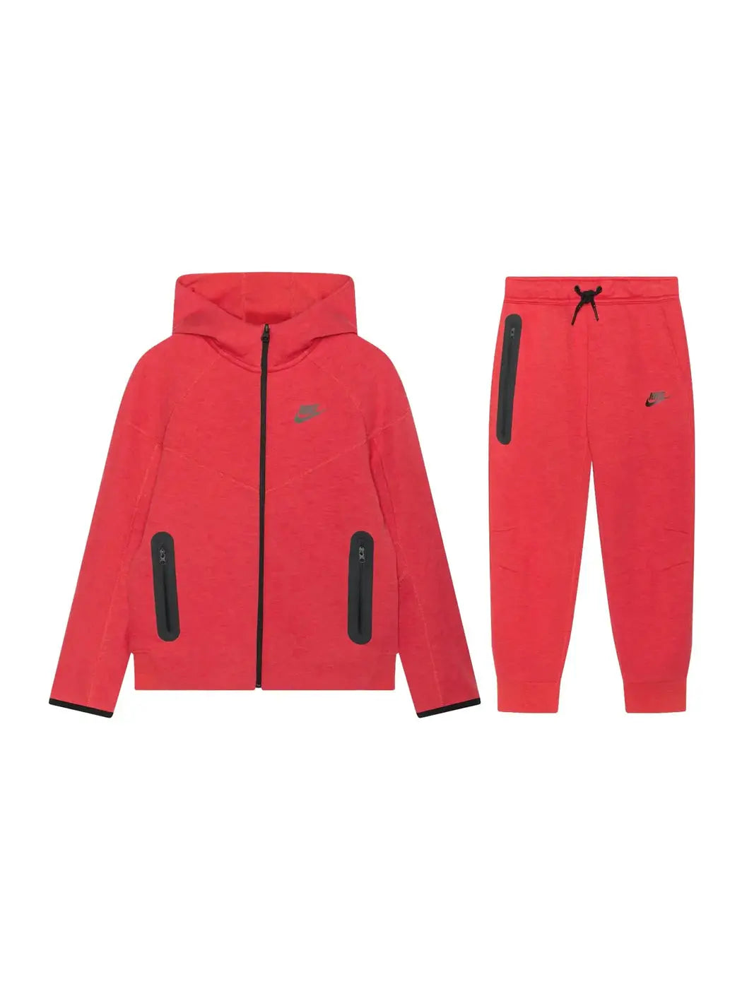 Nike Sportswear Tech Fleece Full-Zip Hoodie & Joggers Set Light University Red Heather/Black/Black in Melbourne, Australia - Prior