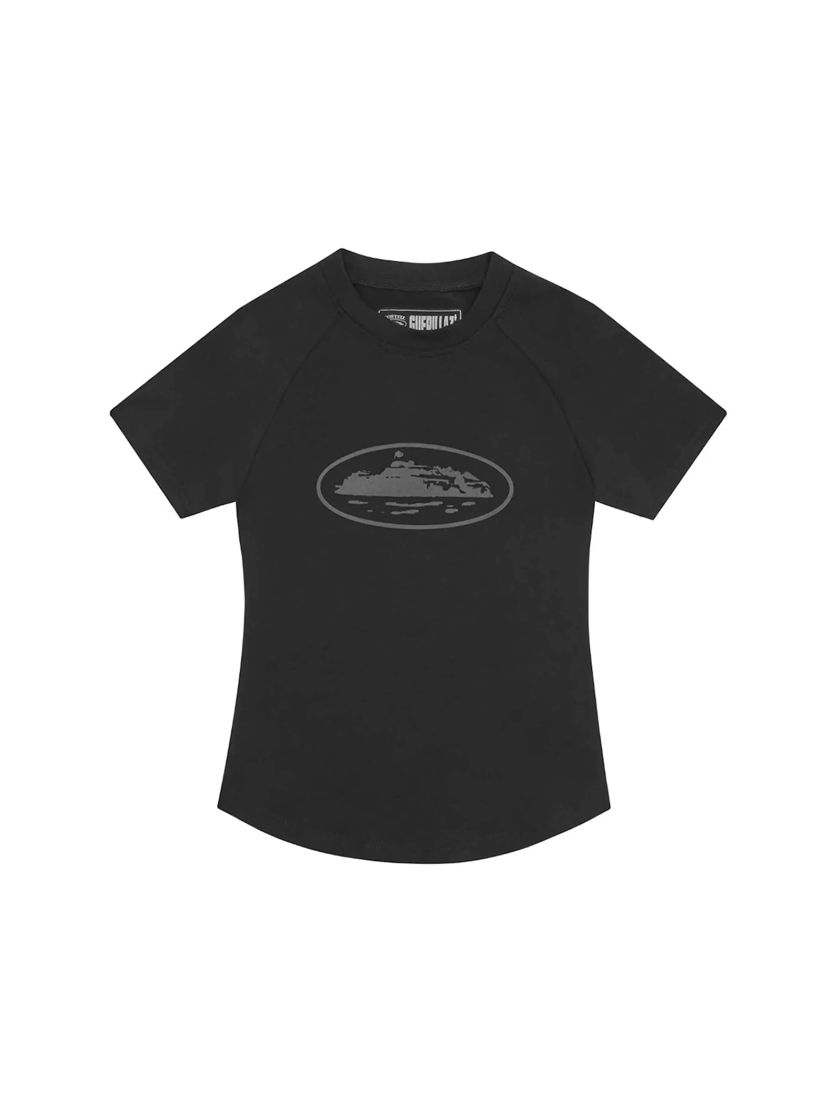 Corteiz Women's Alcatraz Baby Top Triple Black Streetwear – Prior