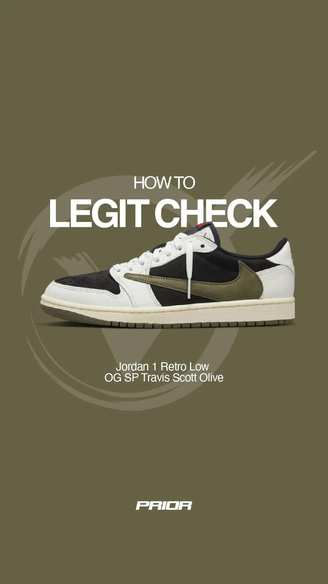 How to legit check the new Nike Air Jordan 1 Low Travis Scott Olive in 60 seconds - Prior
