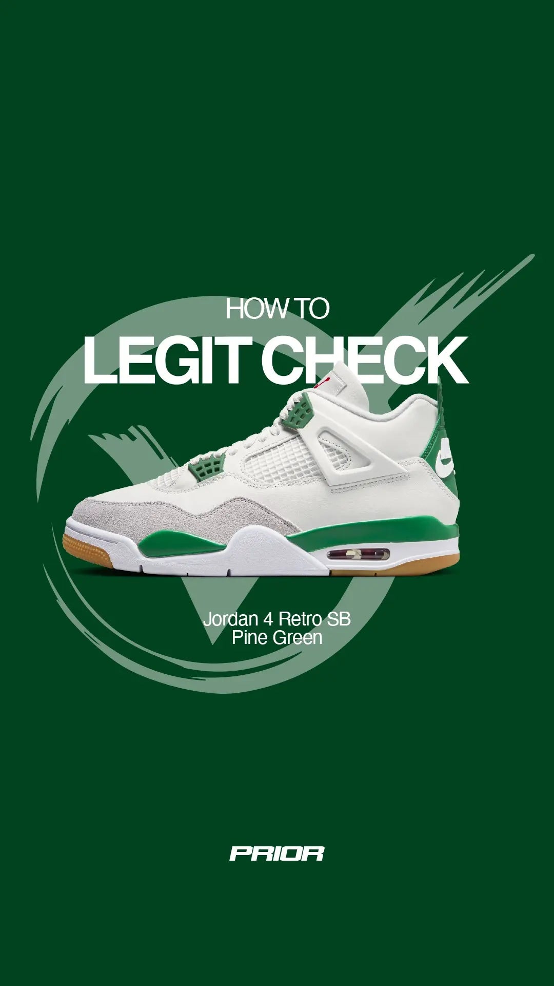 How to legit check the new Nike Air Jordan 4 Retro SB Pine Green in 60 seconds - Prior