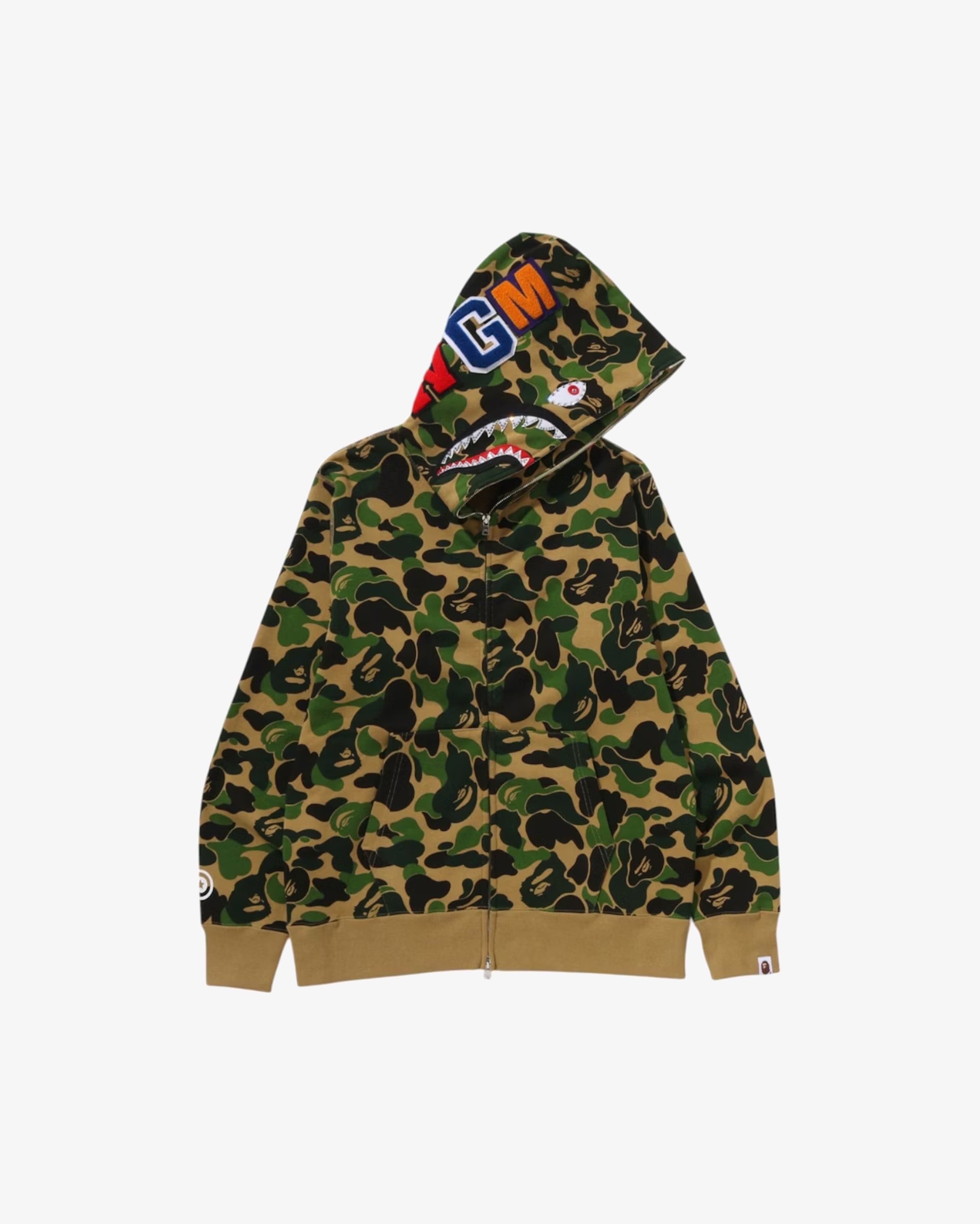 BAPE ABC Camo Crystal Stone Shark Full Zip Hoodie Green in Melbourne, Australia - Prior