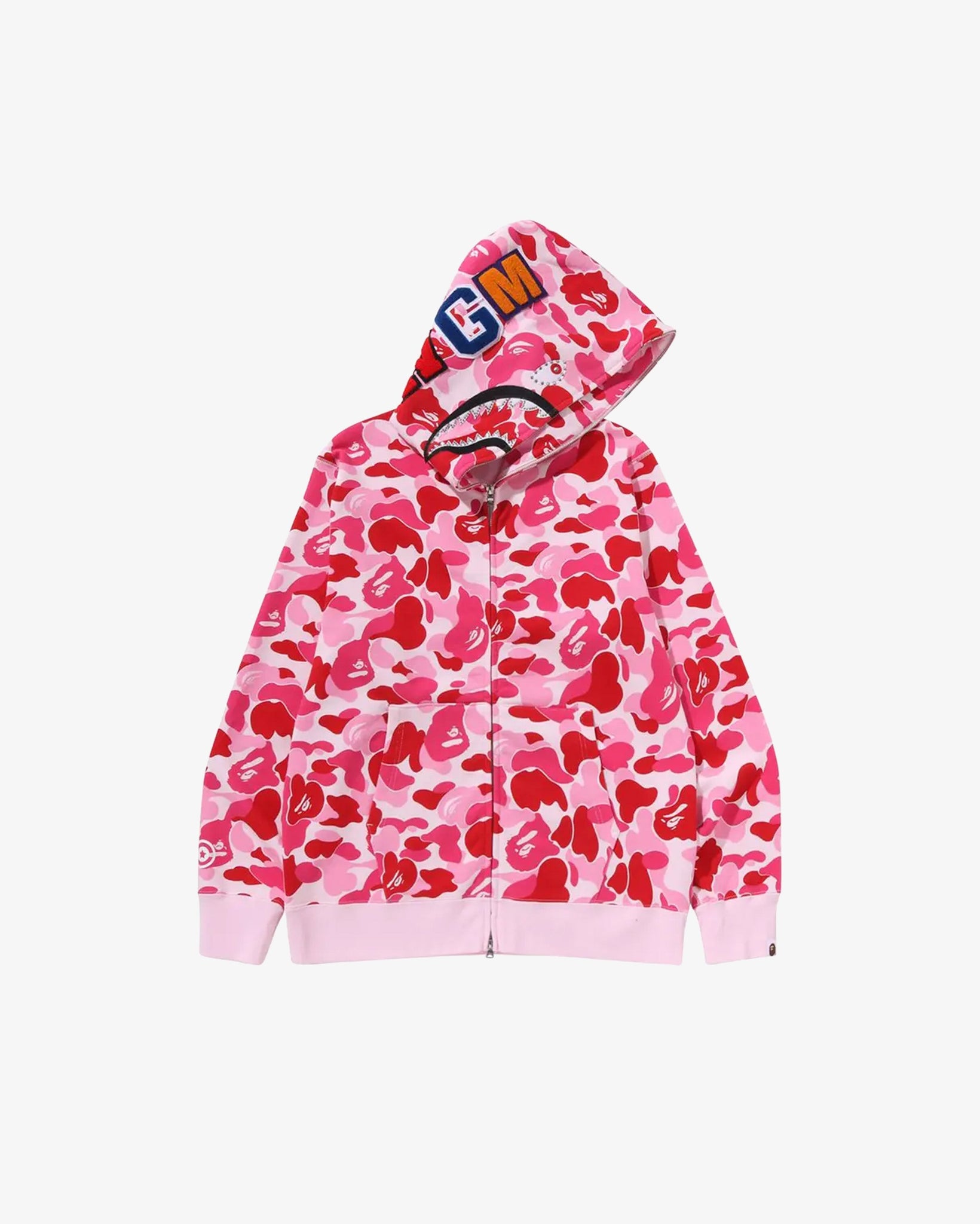 BAPE ABC Camo Crystal Stone Shark Full Zip Hoodie Pink in Melbourne, Australia - Prior