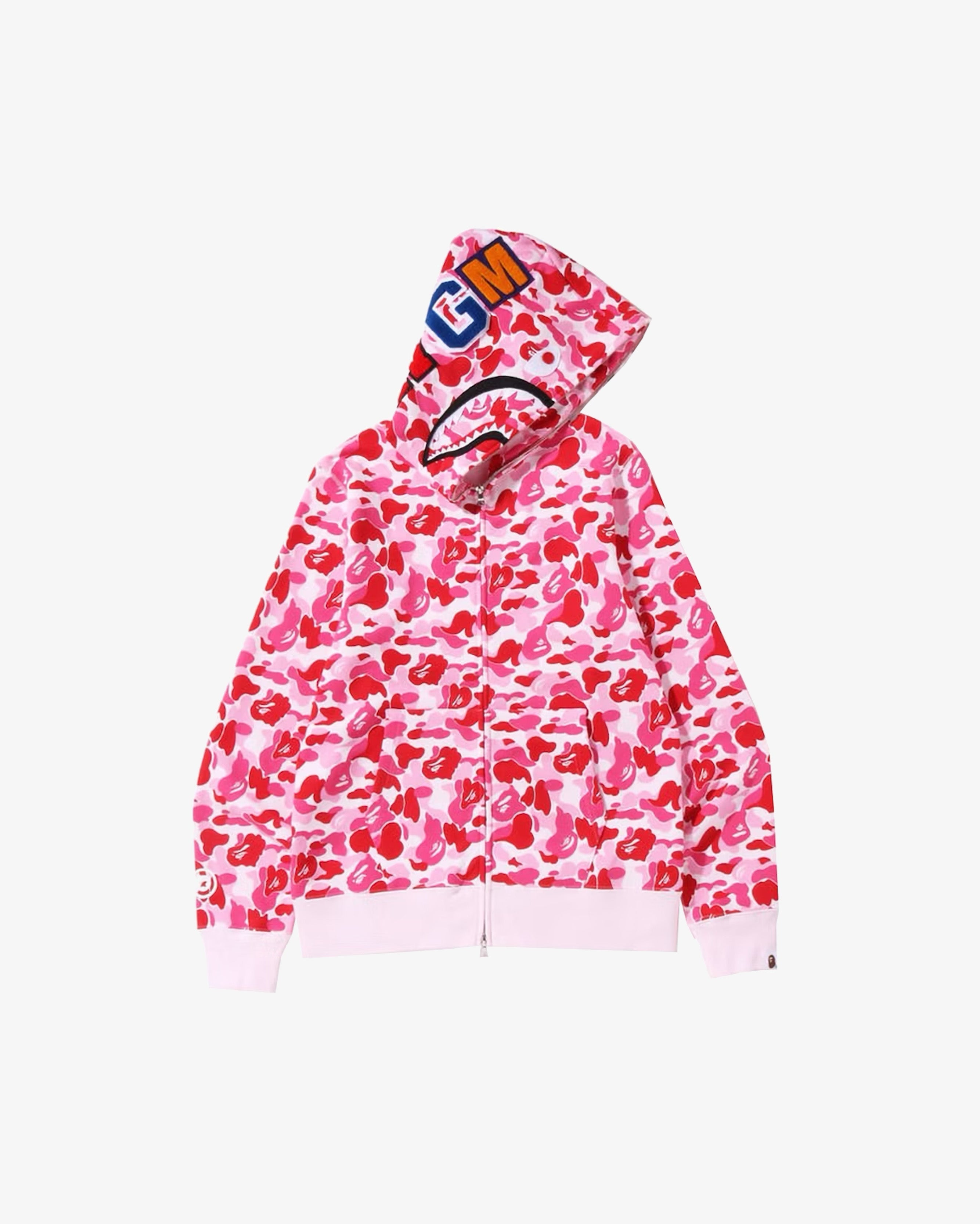 BAPE ABC Camo Shark Full Zip Hoodie Pink in Melbourne, Australia - Prior
