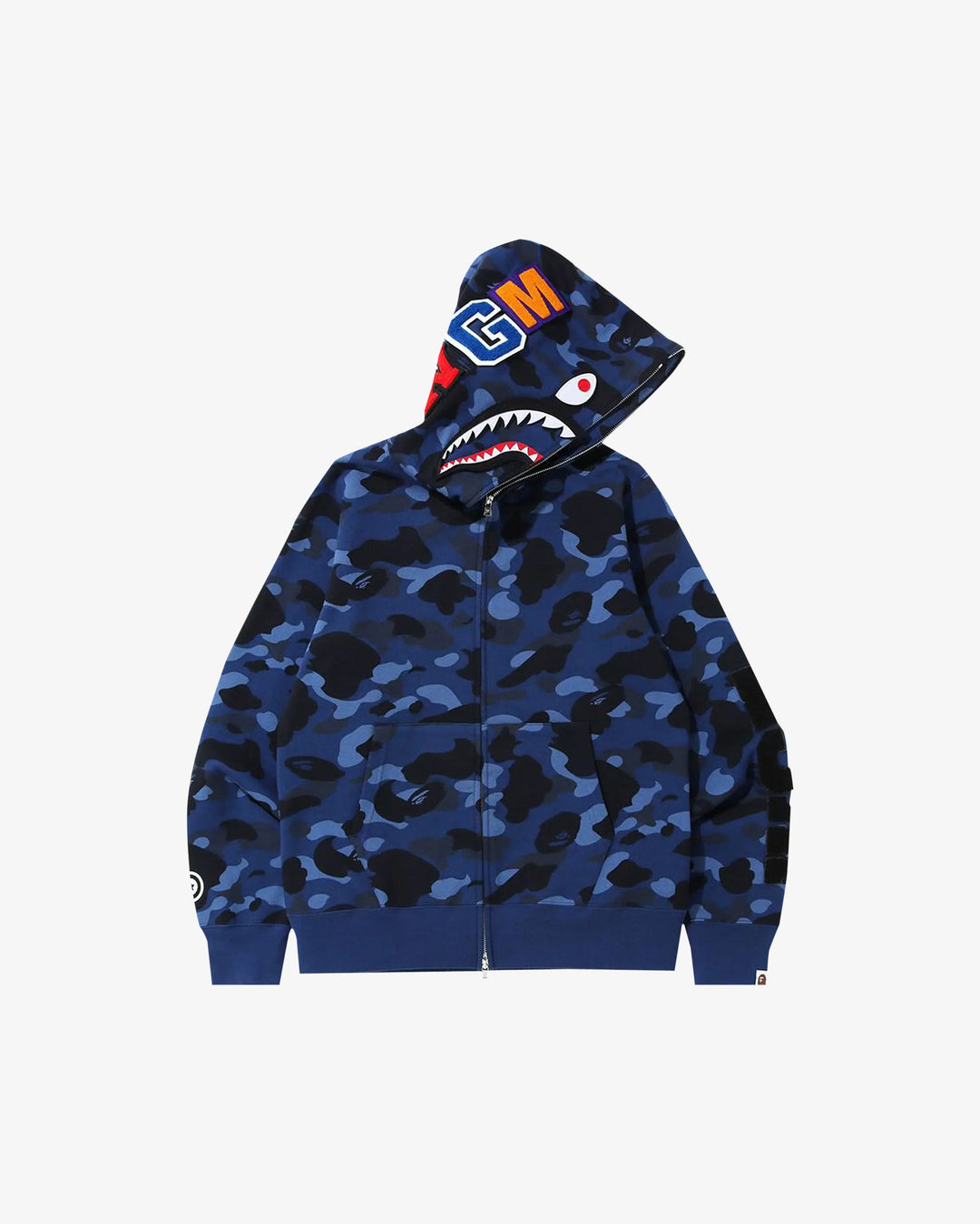 BAPE Color Camo Shark Full Zip Hoodie (FW24) Navy