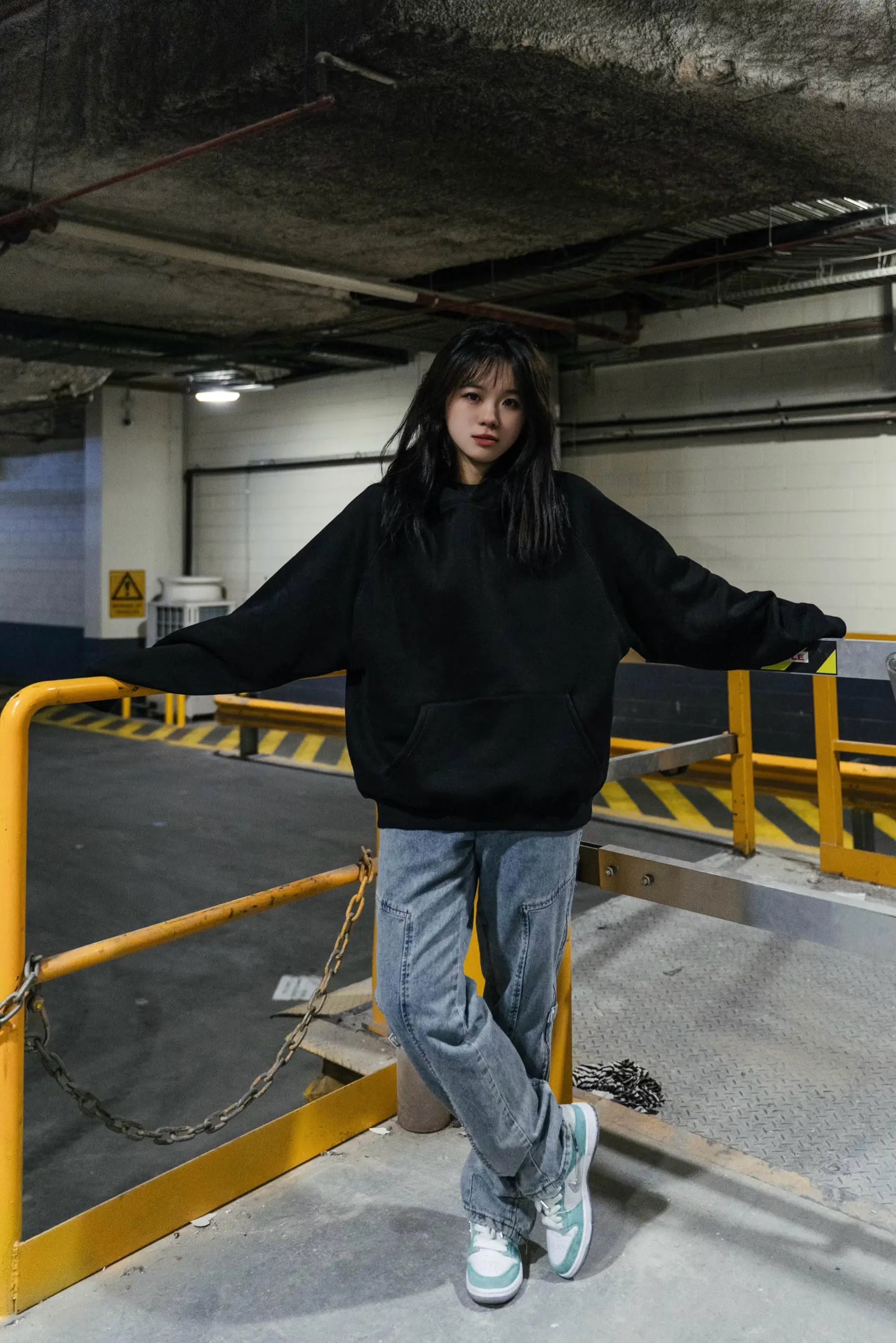 CORE Essential Raglan Sleeve Hoodie Ater in Melbourne, Australia - Prior