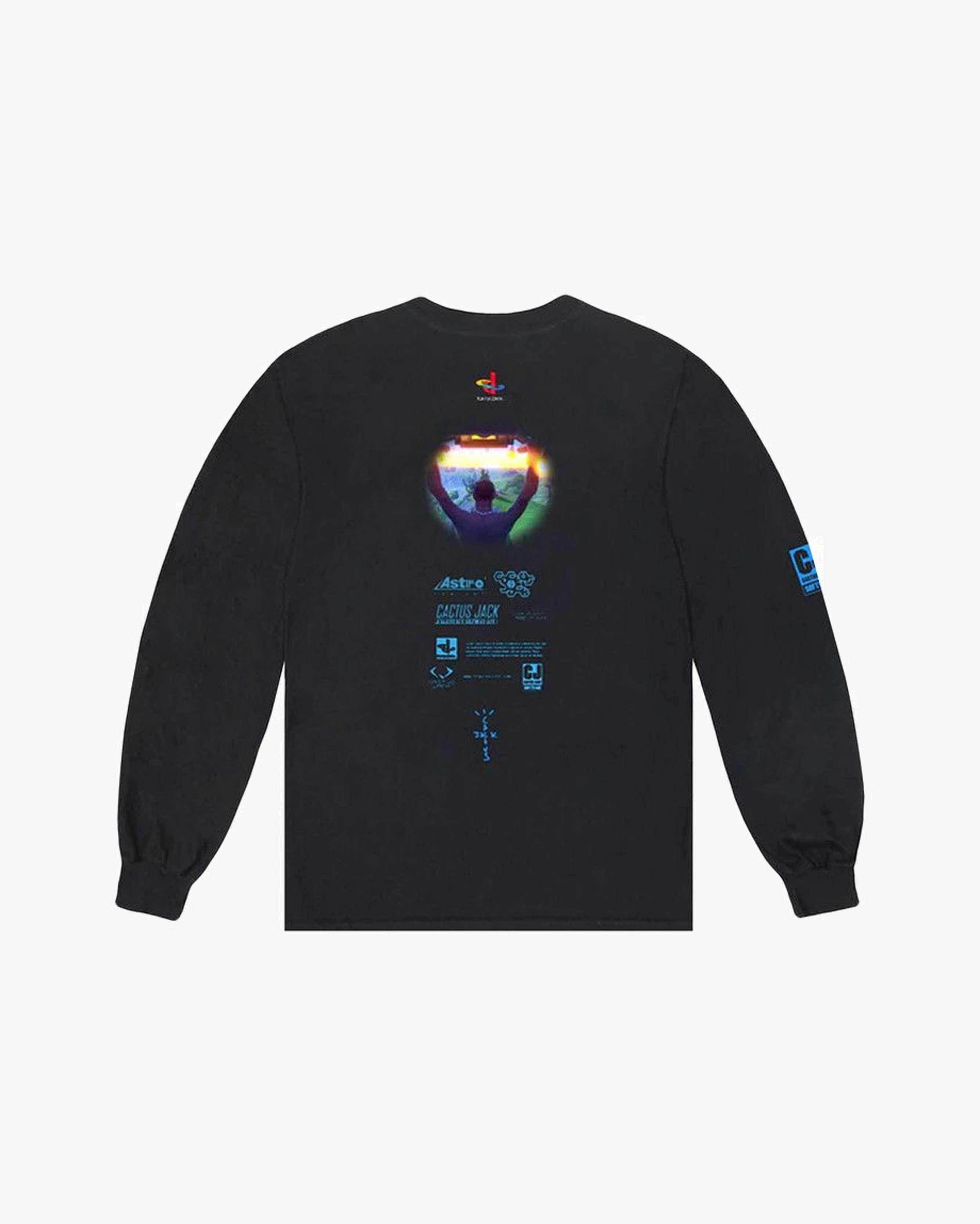 Cactus Jack by Travis Scott CJ Portal Long-Sleeve T-Shirt Black in Melbourne, Australia - Prior