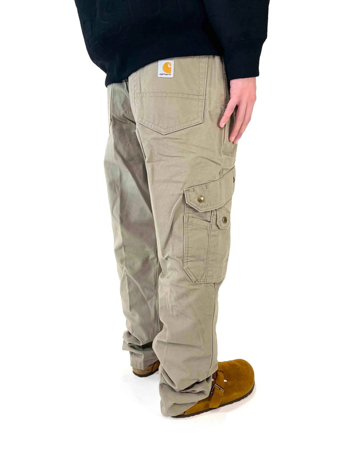 Carhartt Rugged Flex Relaxed Fit Ripstop Cargo Work Pant Greige - Prior