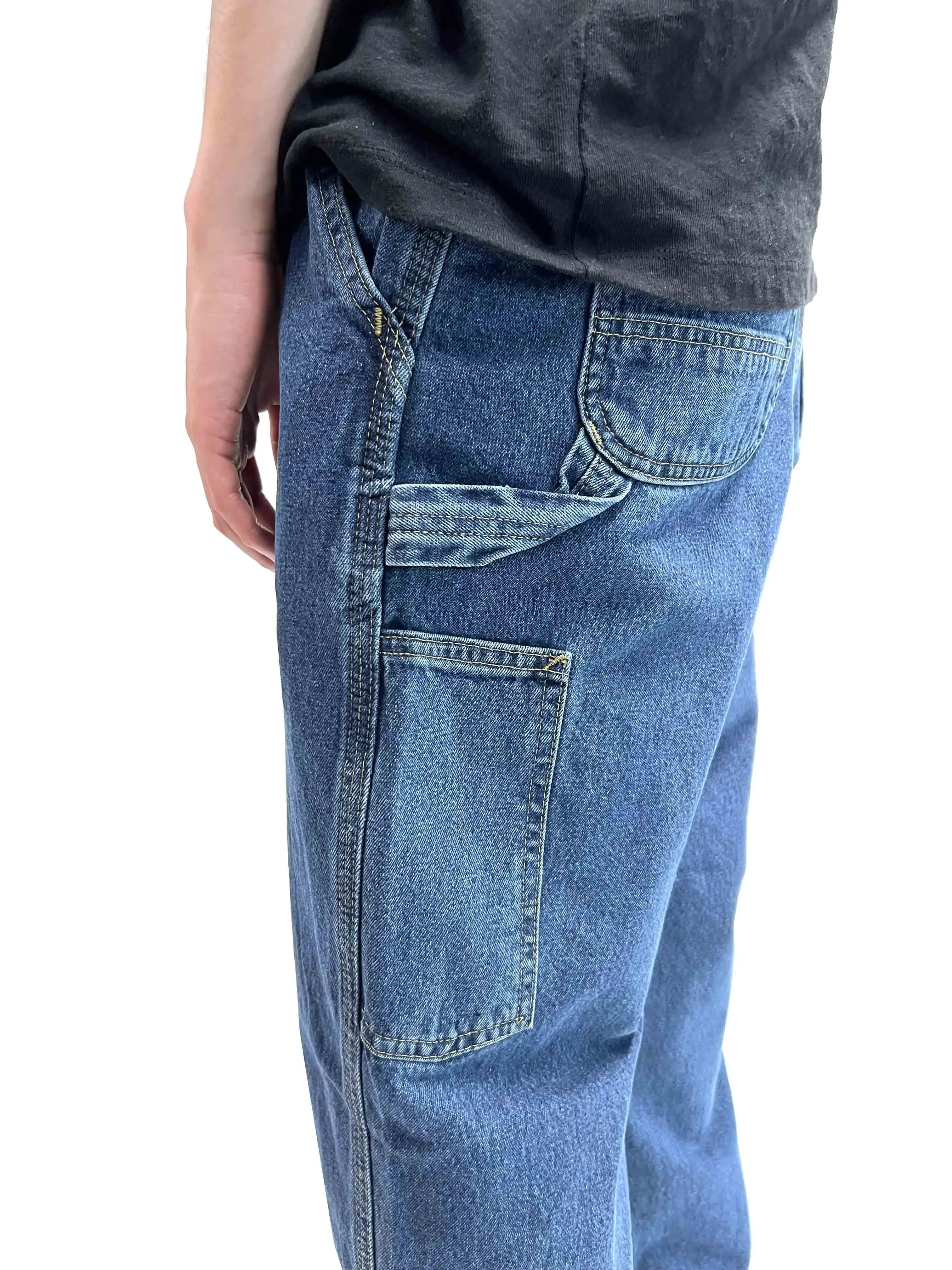 Carhartt Washed Denim Loose Fit Jean Deep Stone - Prior