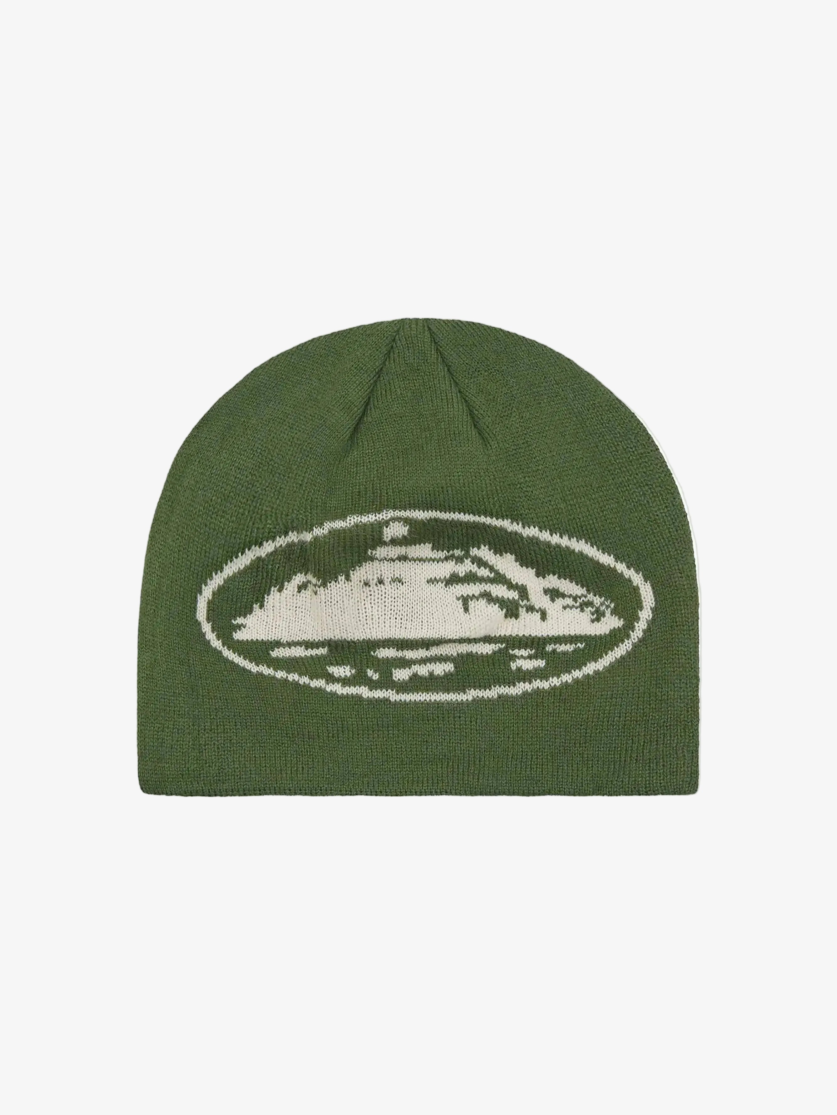 Corteiz Alcatraz Skully Forest Green & Cream in Melbourne, Australia - Prior