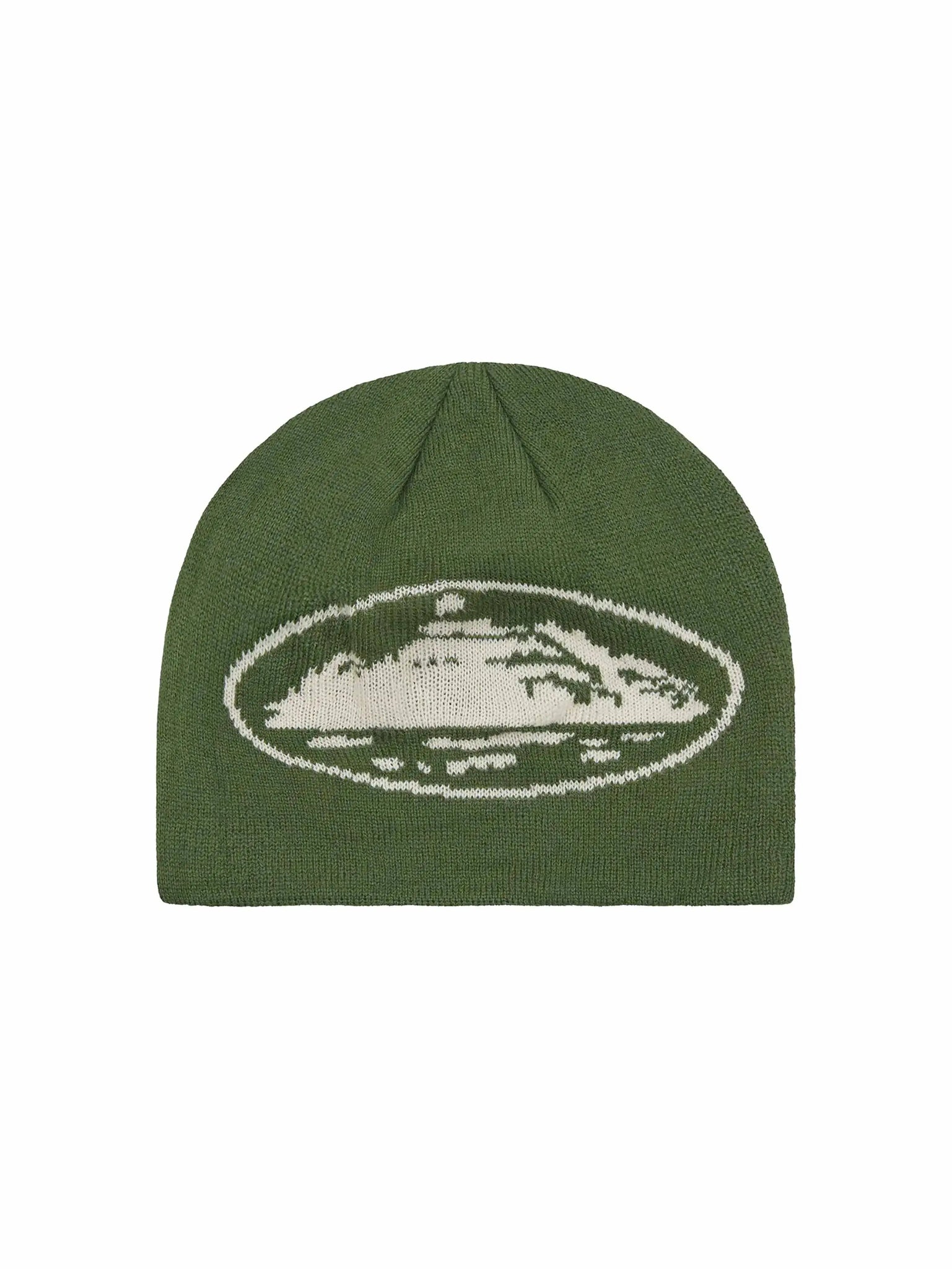 Corteiz Alcatraz Skully Forest Green & Cream in Melbourne, Australia - Prior