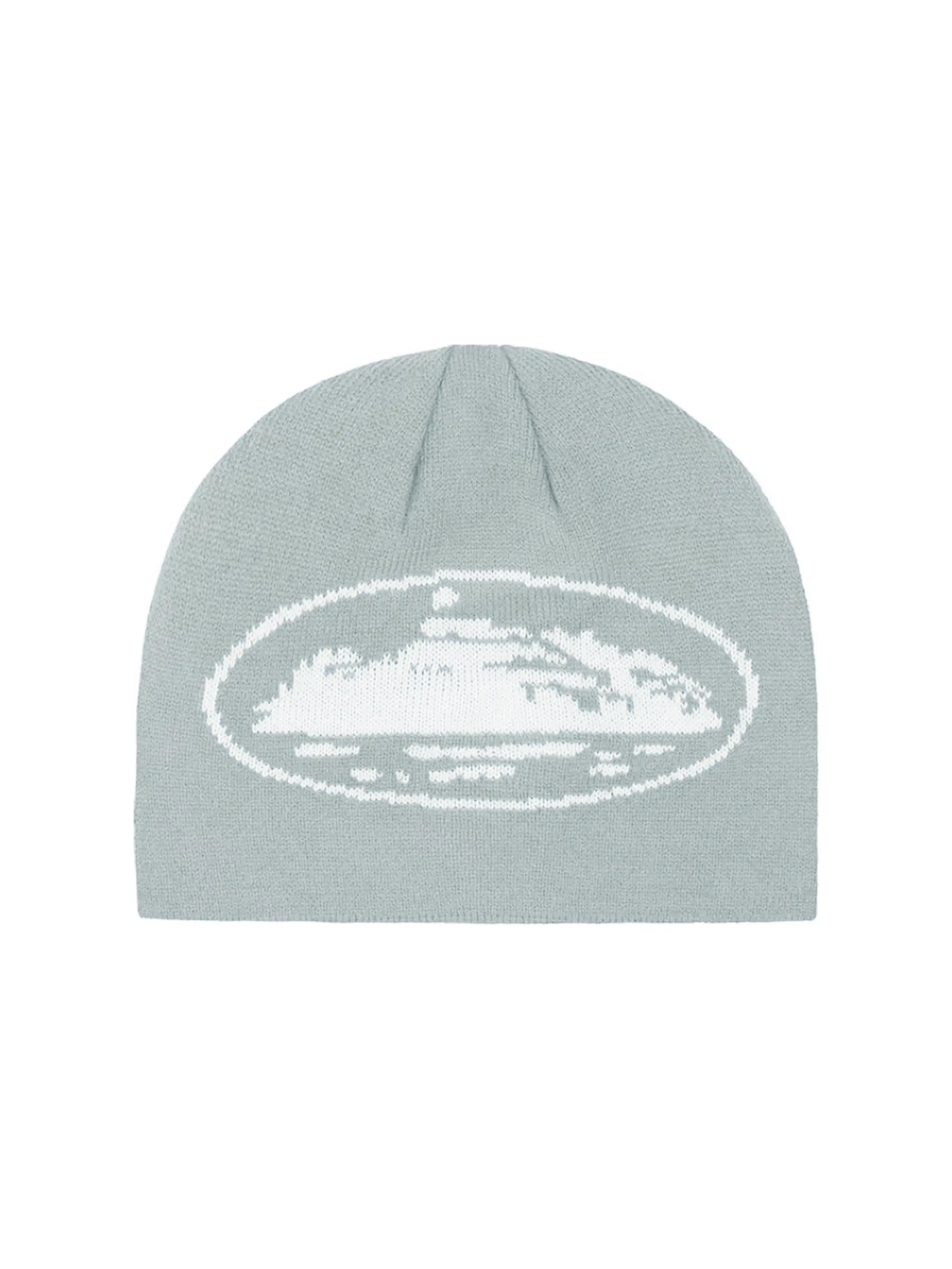 Corteiz ビーニー Alcatraz Skully Corteiz Alcatraz Skully Beanie Forest Green Cream Brand New