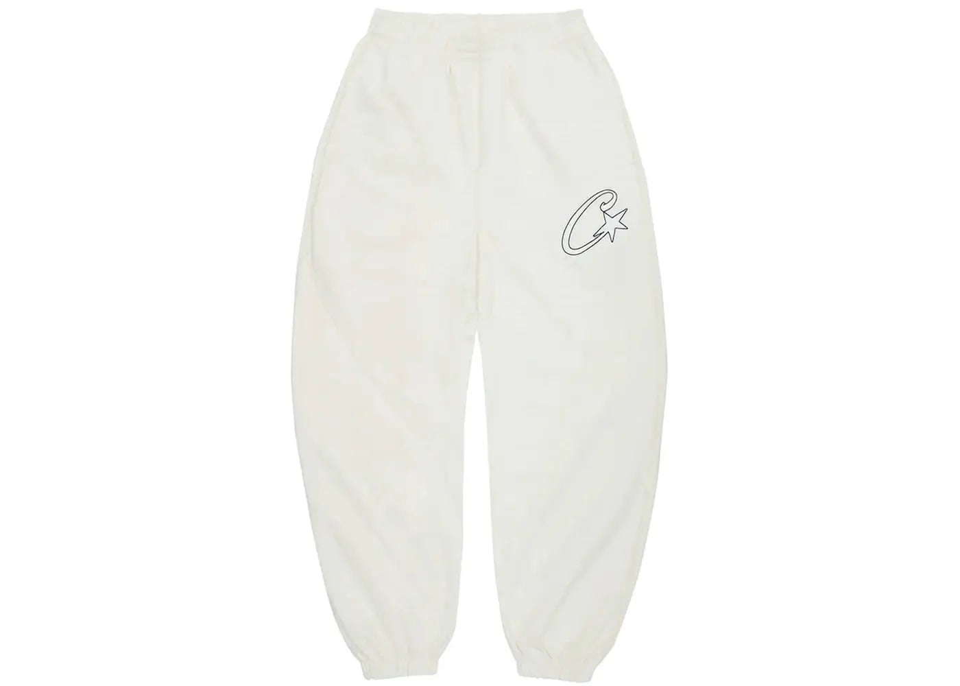 Corteiz Satin C Star Appliqué Bottoms Off White in Melbourne, Australia - Prior