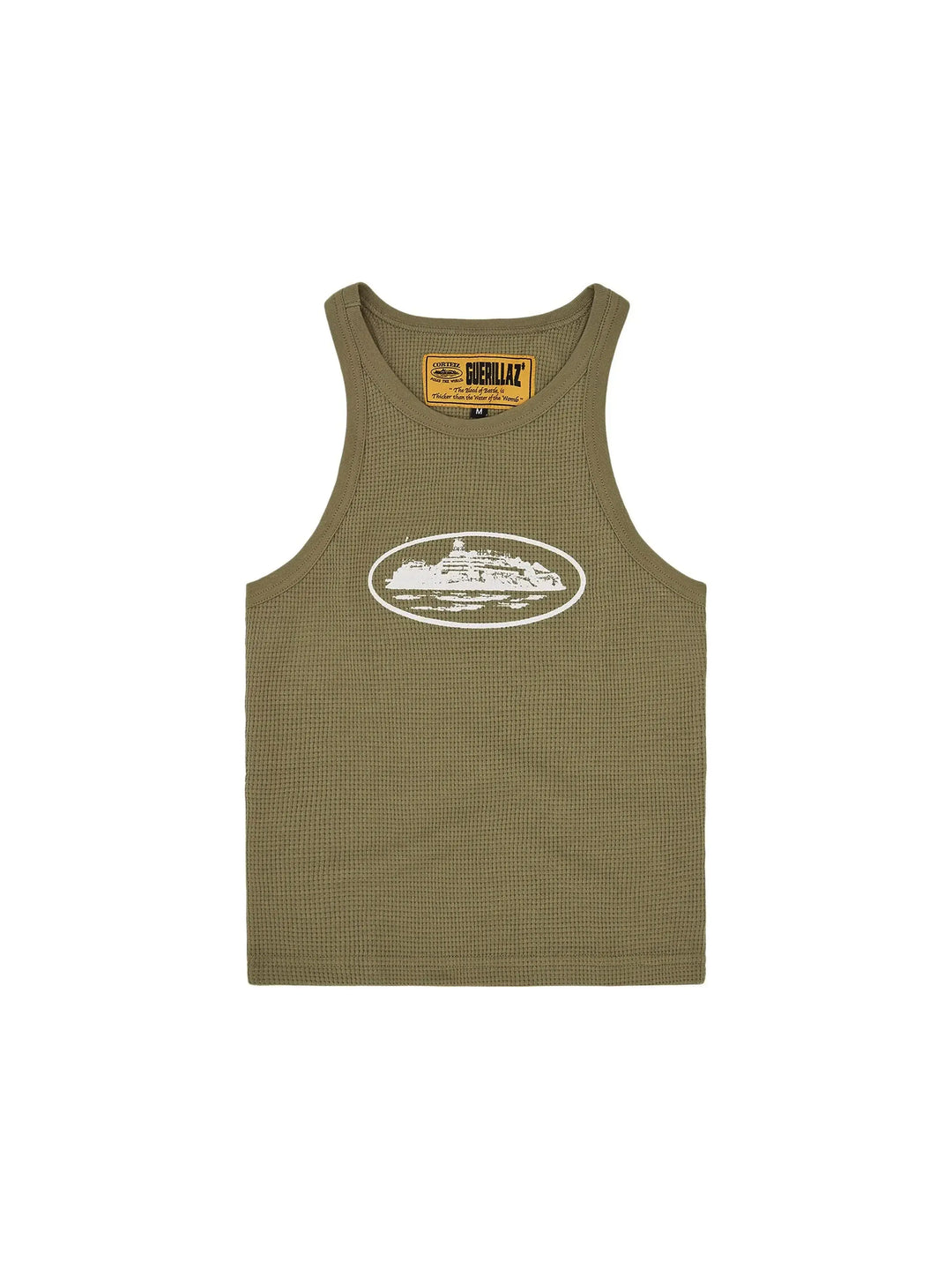 Corteiz Women's Guerillaz* Tank Top Olive in Melbourne, Australia - Prior