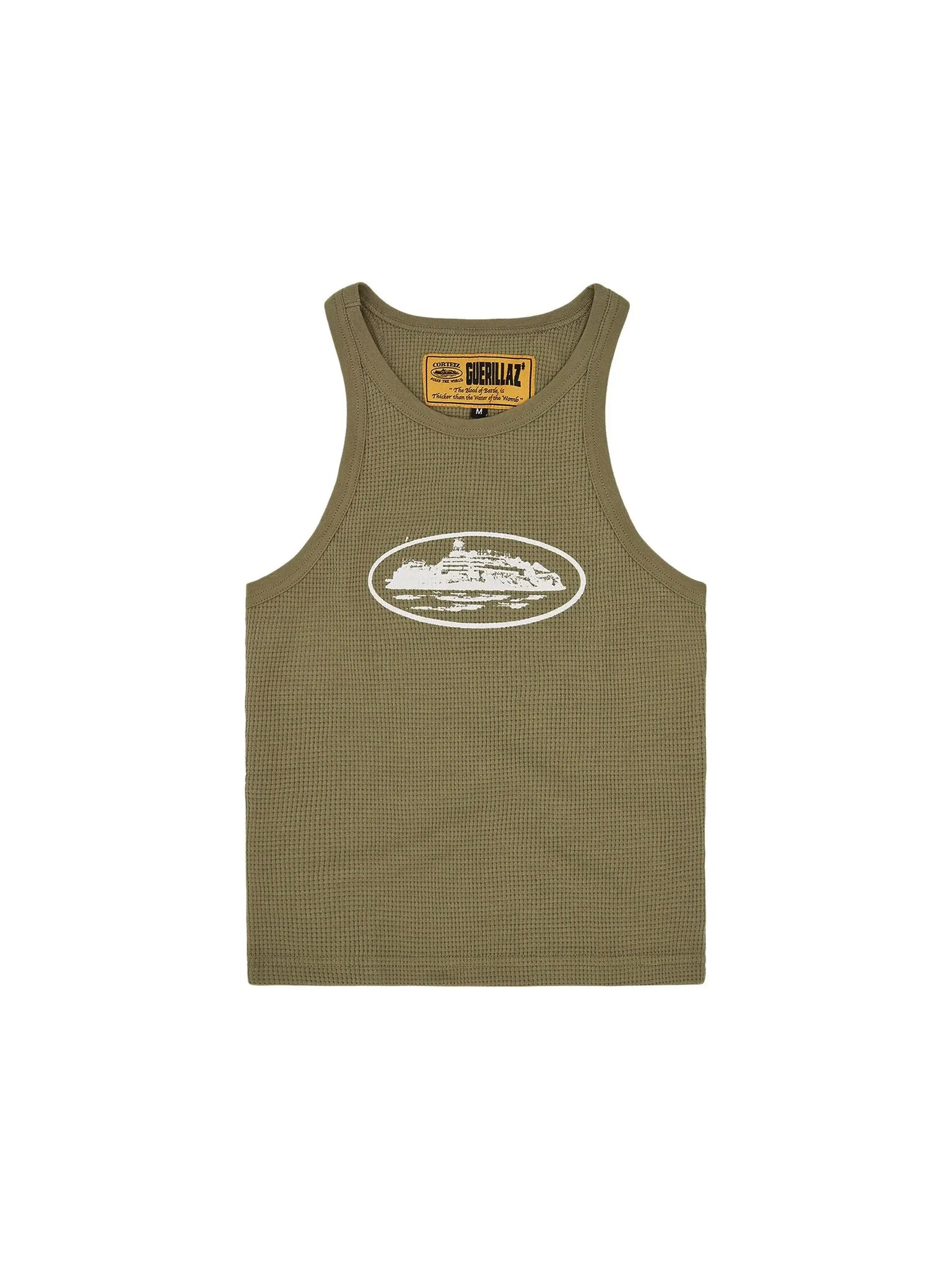 Corteiz Women's Guerillaz* Tank Top Olive in Melbourne, Australia - Prior