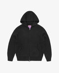 Corteiz Alcatraz Heavy Knit Zip-Up Hoodie Black in Melbourne, Australia - Prior
