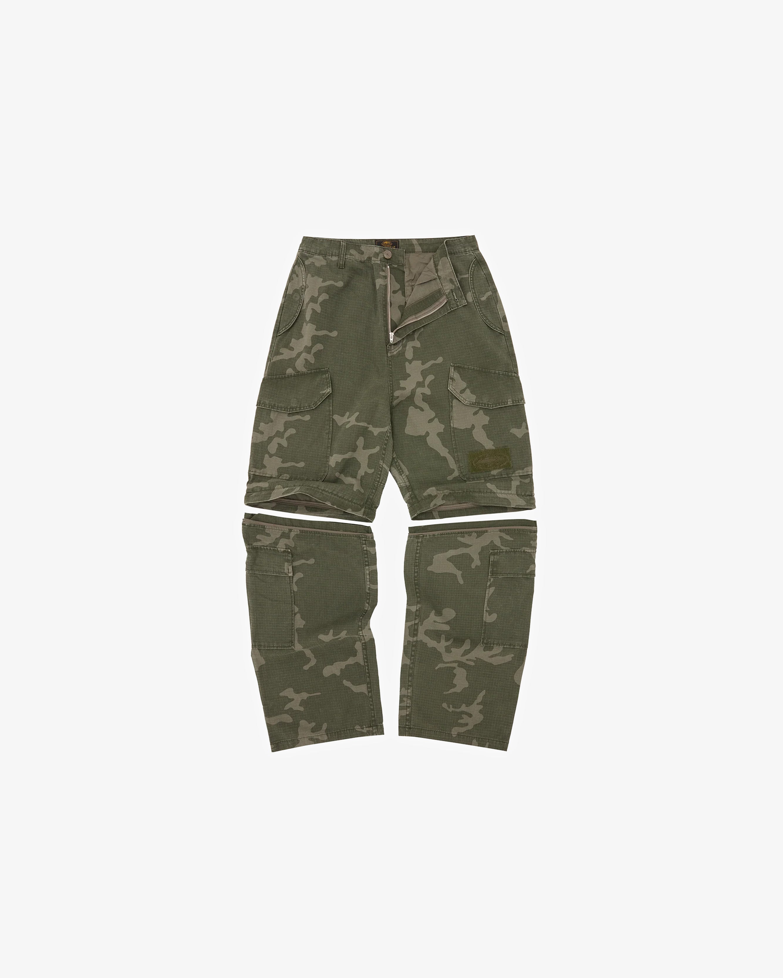 Corteiz Guerillaz Convertible Pant Green Camo in Melbourne, Australia - Prior