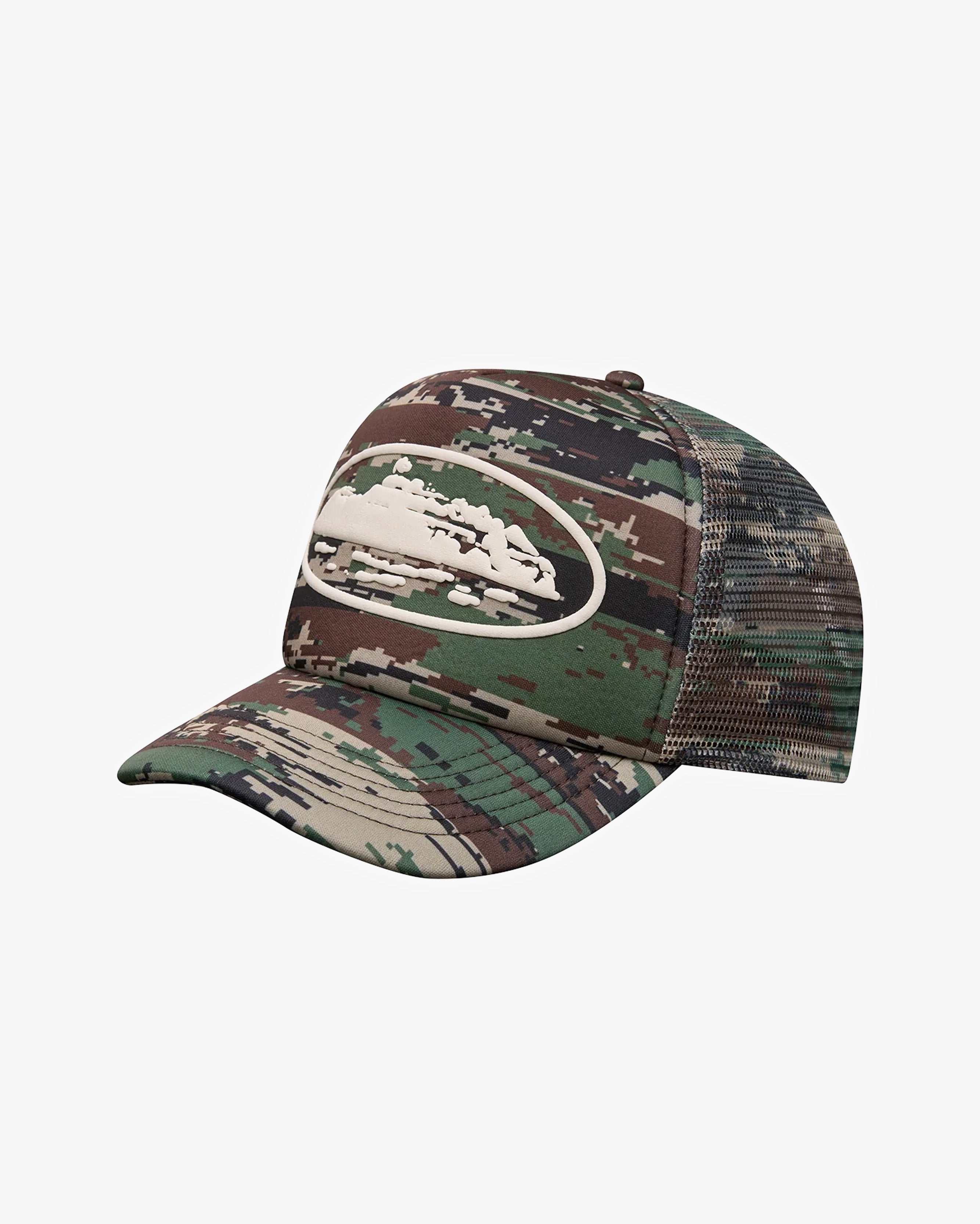 Corteiz Island Puff Print Trucker Hat Digi Camo in Melbourne, Australia - Prior
