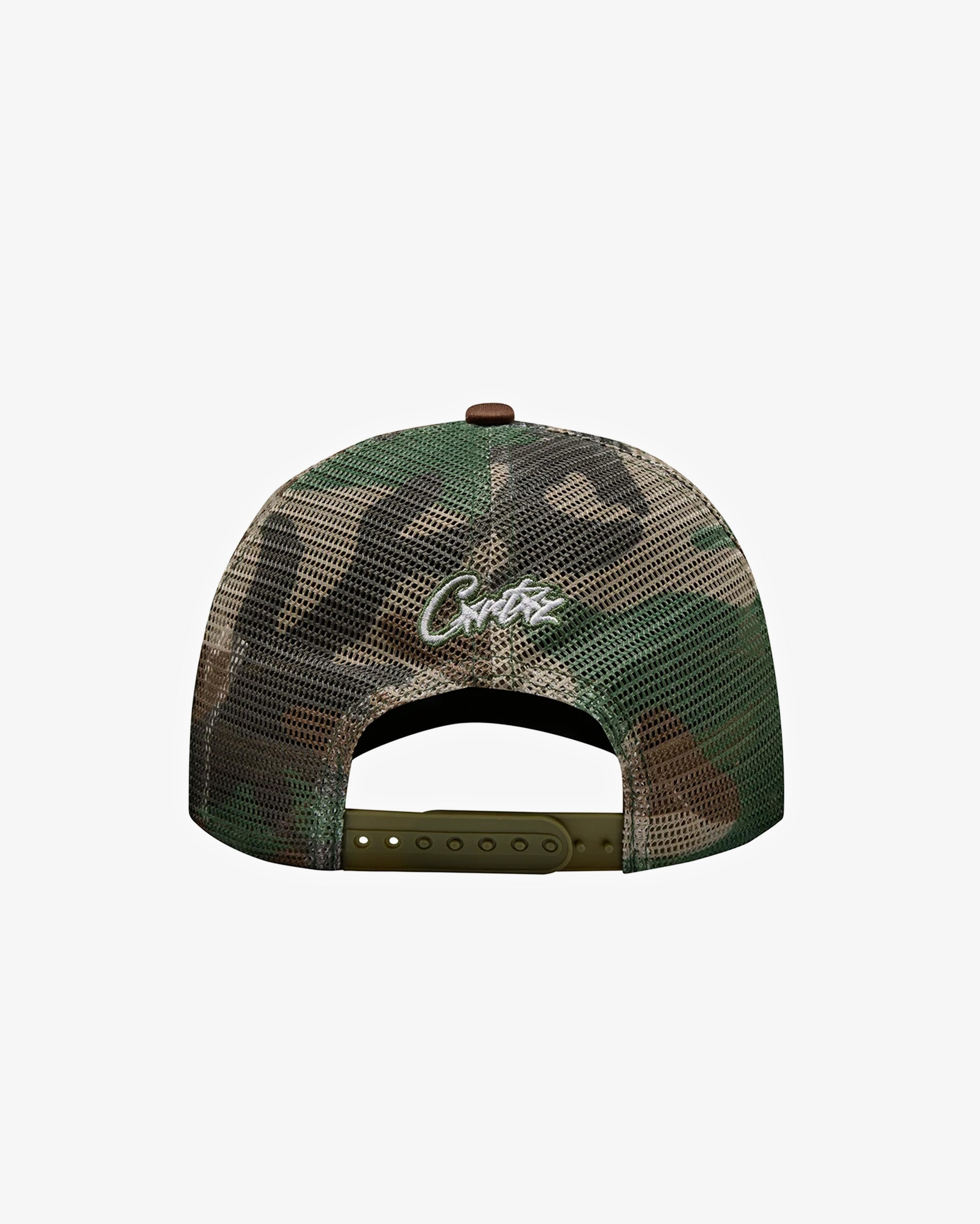 Corteiz Island Puff Print Trucker Hat Woodland Camo in Melbourne, Australia - Prior