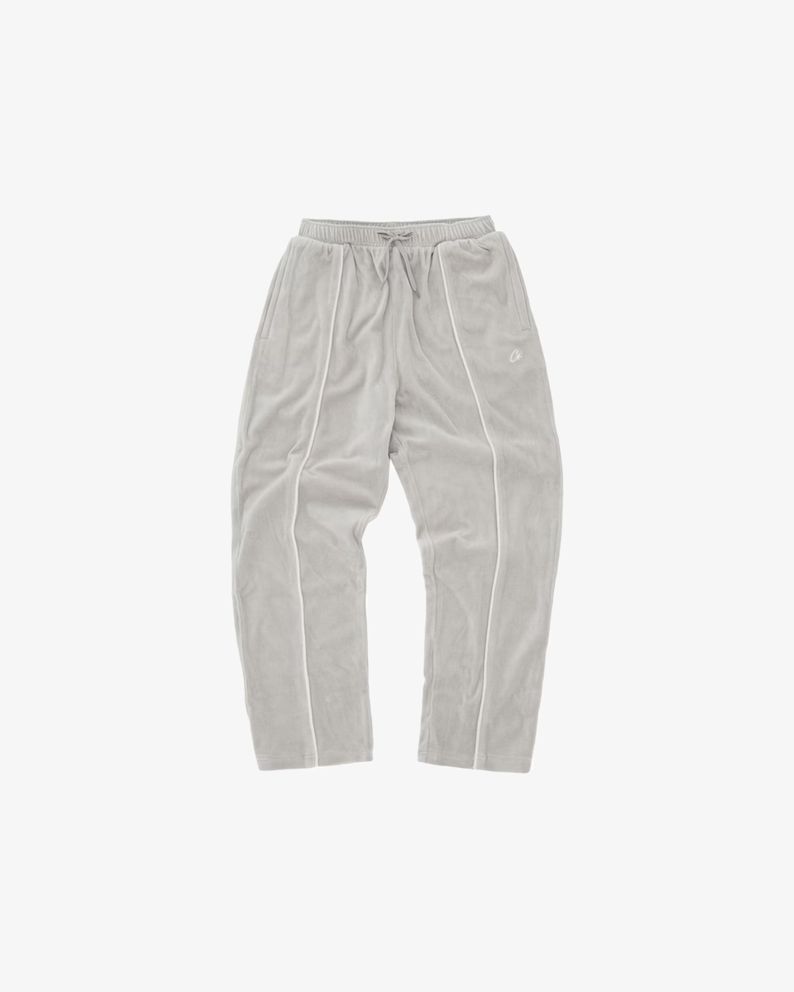Corteiz VVS Uptown Velour Track Pants Grey in Melbourne, Australia - Prior