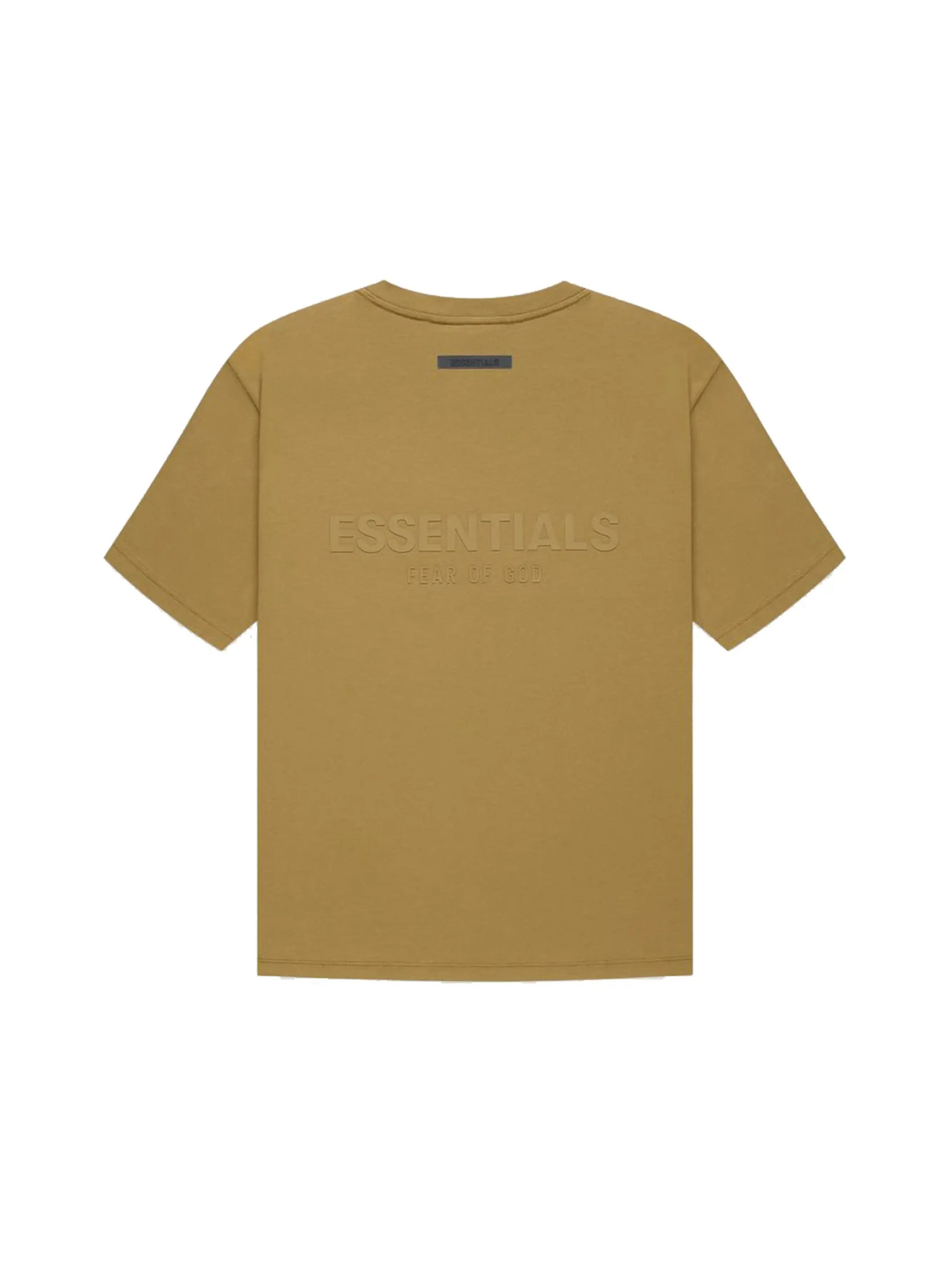 Fear Of God Essentials Back Logo Boxy Tee Amber (FW21) in Auckland, New Zealand - Shop name