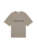 Fear of God Essentials Boxy T-Shirt Applique Logo Taupe - Prior
