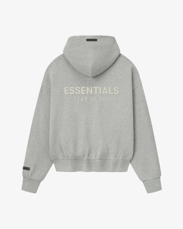 Fear of God Essentials Classic Full Zip-Up Hoodie Concrete Heather in Melbourne, Australia - Prior