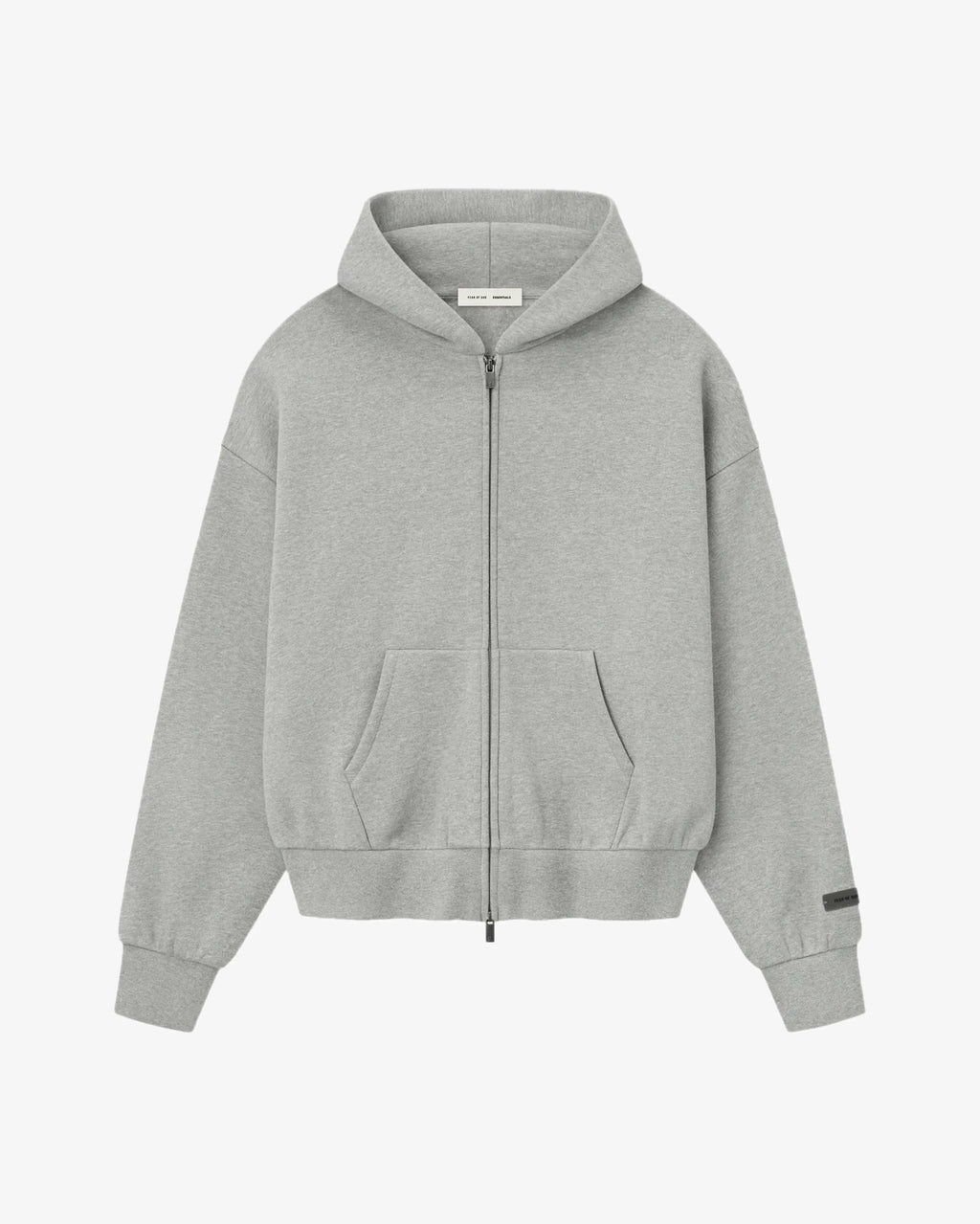 Fear of God Essentials Classic Full Zip-Up Hoodie Concrete Heather in Melbourne, Australia - Prior