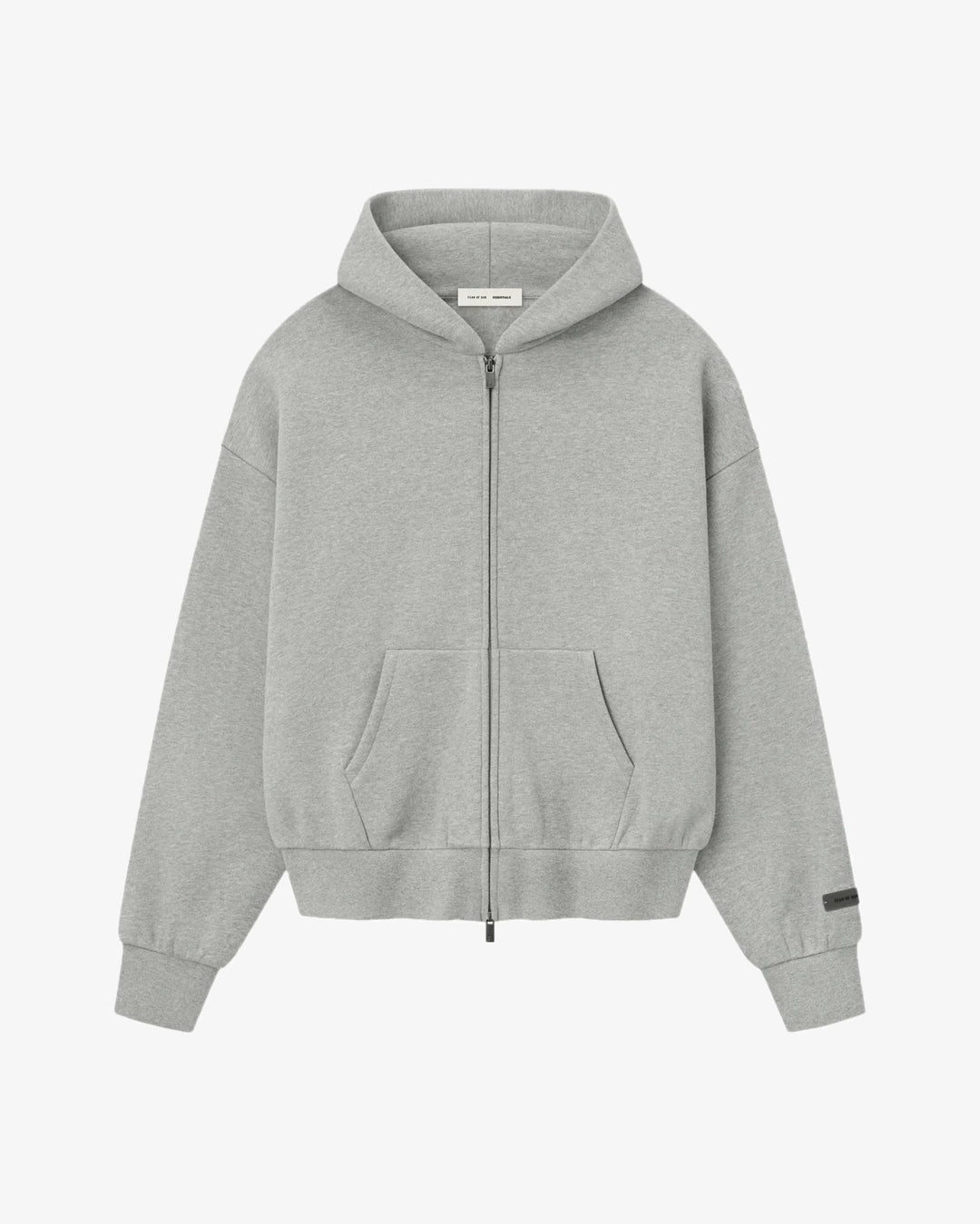 Fear of God Essentials Classic Full Zip-Up Hoodie Concrete Heather in Melbourne, Australia - Prior
