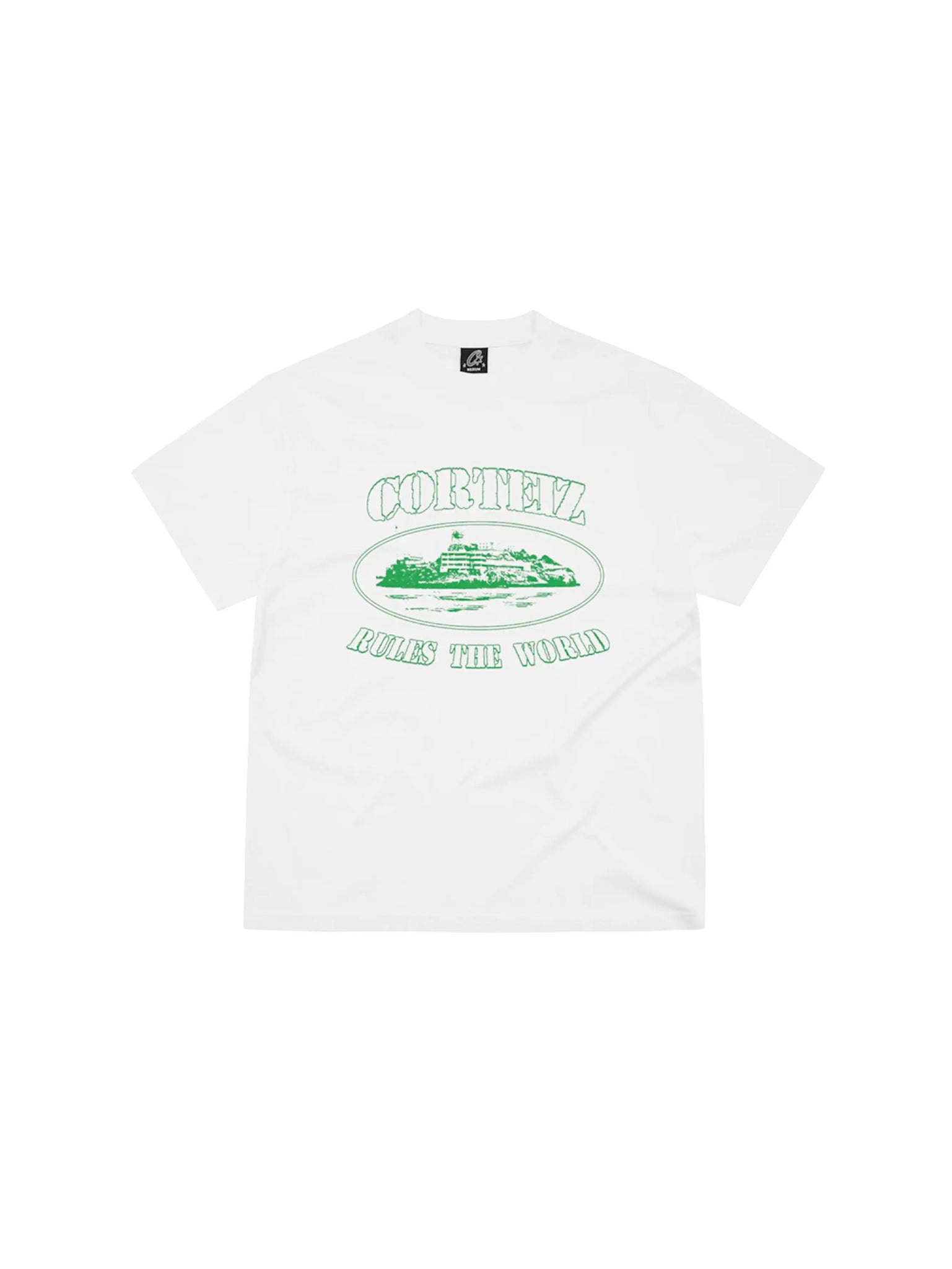 Corteiz Alcatraz Tee White/Green in Melbourne, Australia - Prior