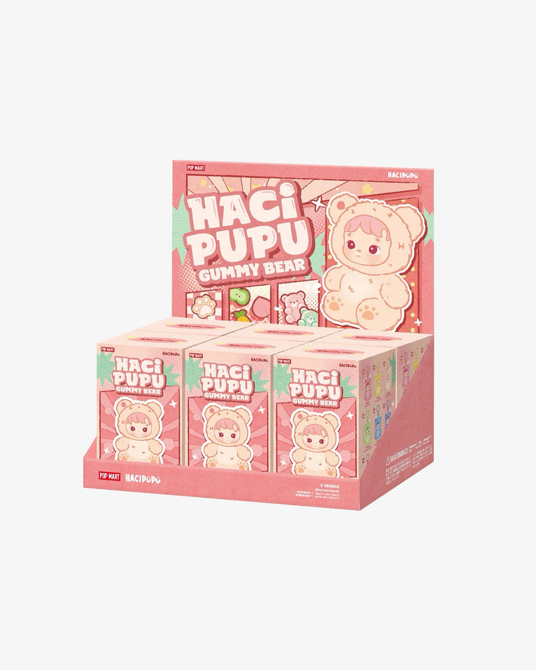 Pop Mart HACIPUPU Gummy Bear Series Vinyl Plush Pendant Sealed Case (6 Blind Box) in Melbourne, Australia - Prior