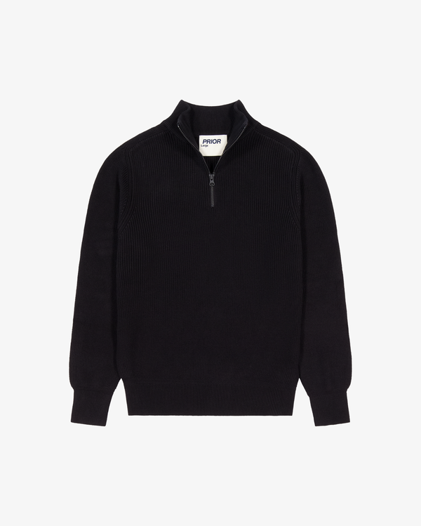 Half Zip Knit Black in Melbourne, Australia - Prior