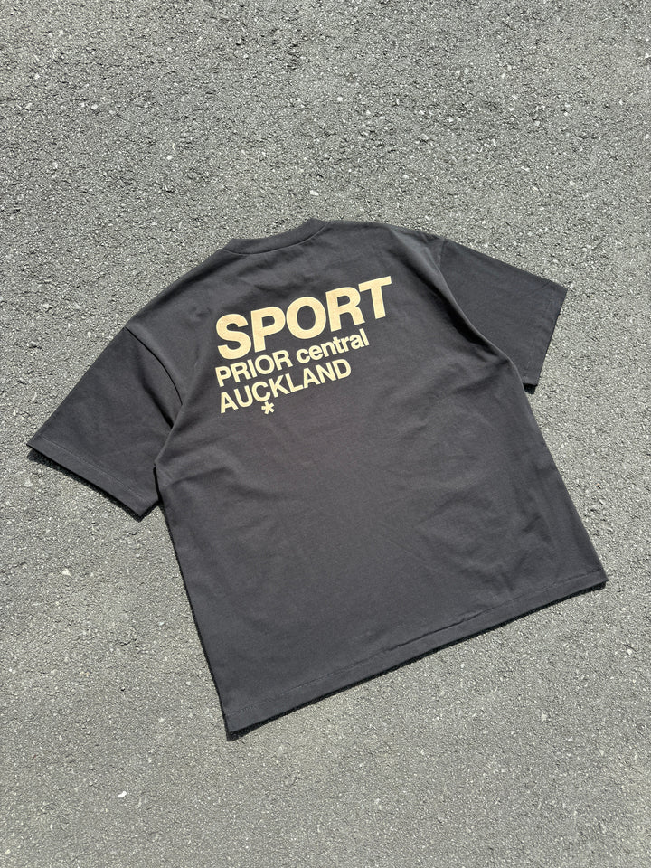 Prior Sport Logo T-Shirt Onyx in Melbourne, Australia - Prior