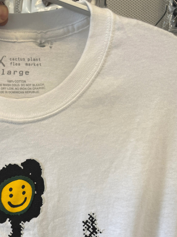 KAWS x Cactus Plant Flea Market T-shirt White (Damaged) in Melbourne, Australia - Prior
