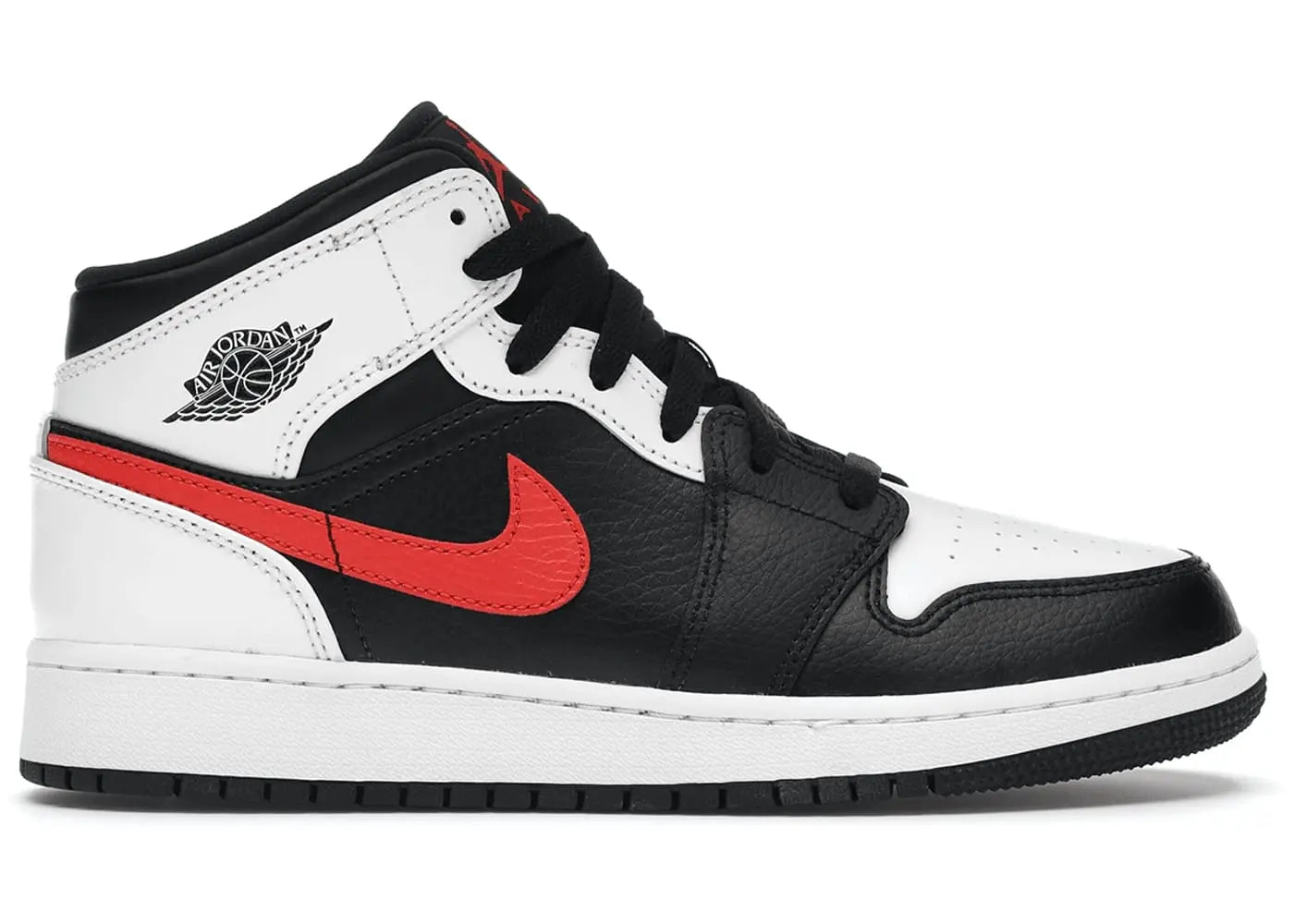 Jordan 1 Mid White Black Chile Red (GS) - Prior