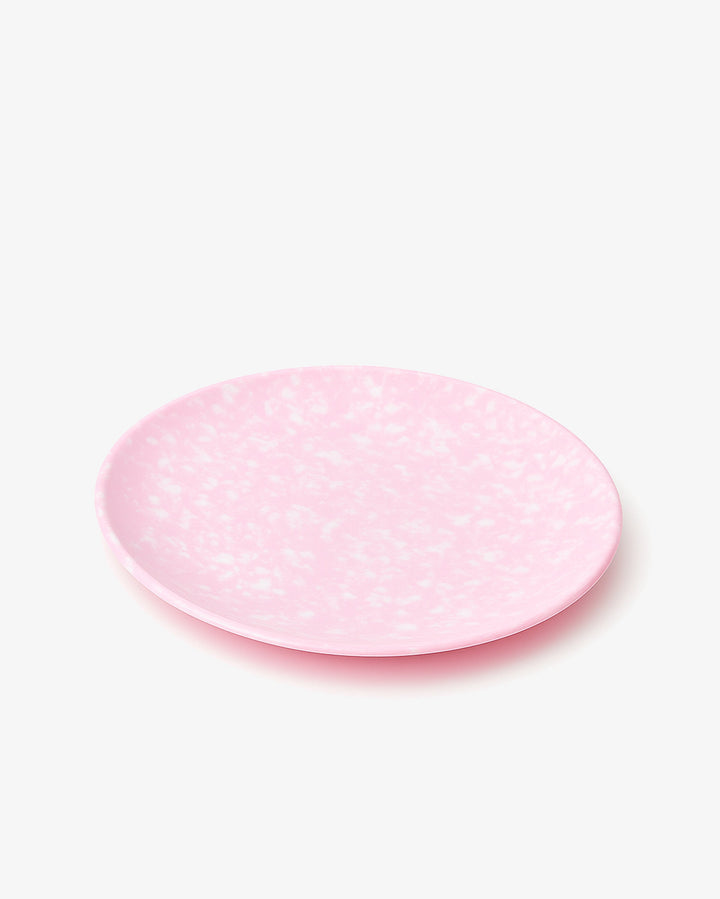 Korean Bunsik Retro Melamine Round Plate Pink in Melbourne, Australia - Prior