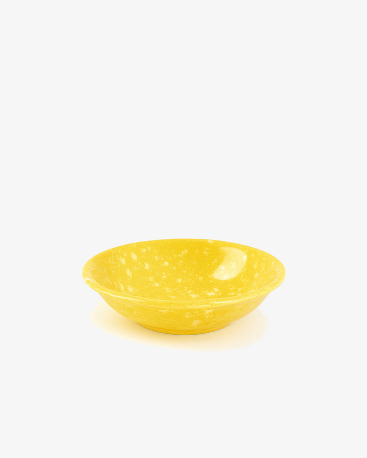 Korean Bunsik Retro Melamine Side Dish Plate Yellow