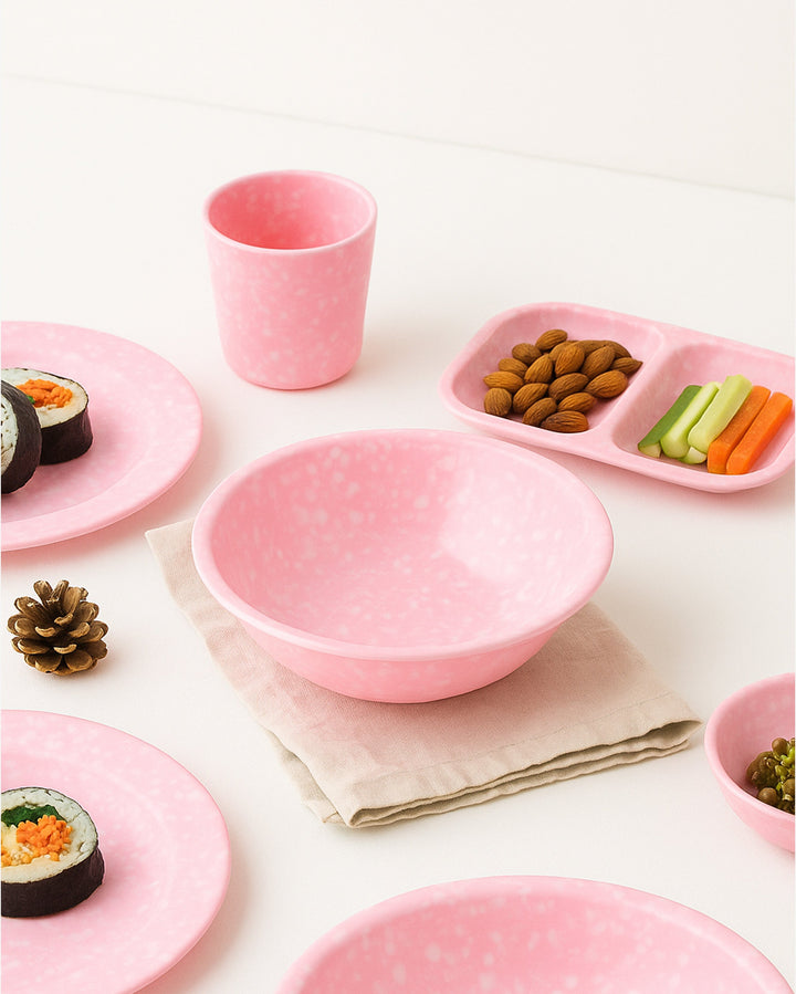 Korean Bunsik Retro Melamine Soup Bowl Pink in Melbourne, Australia - Prior