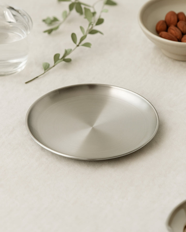 Korean Stainless Steel Round Plate Small in Melbourne, Australia - Prior