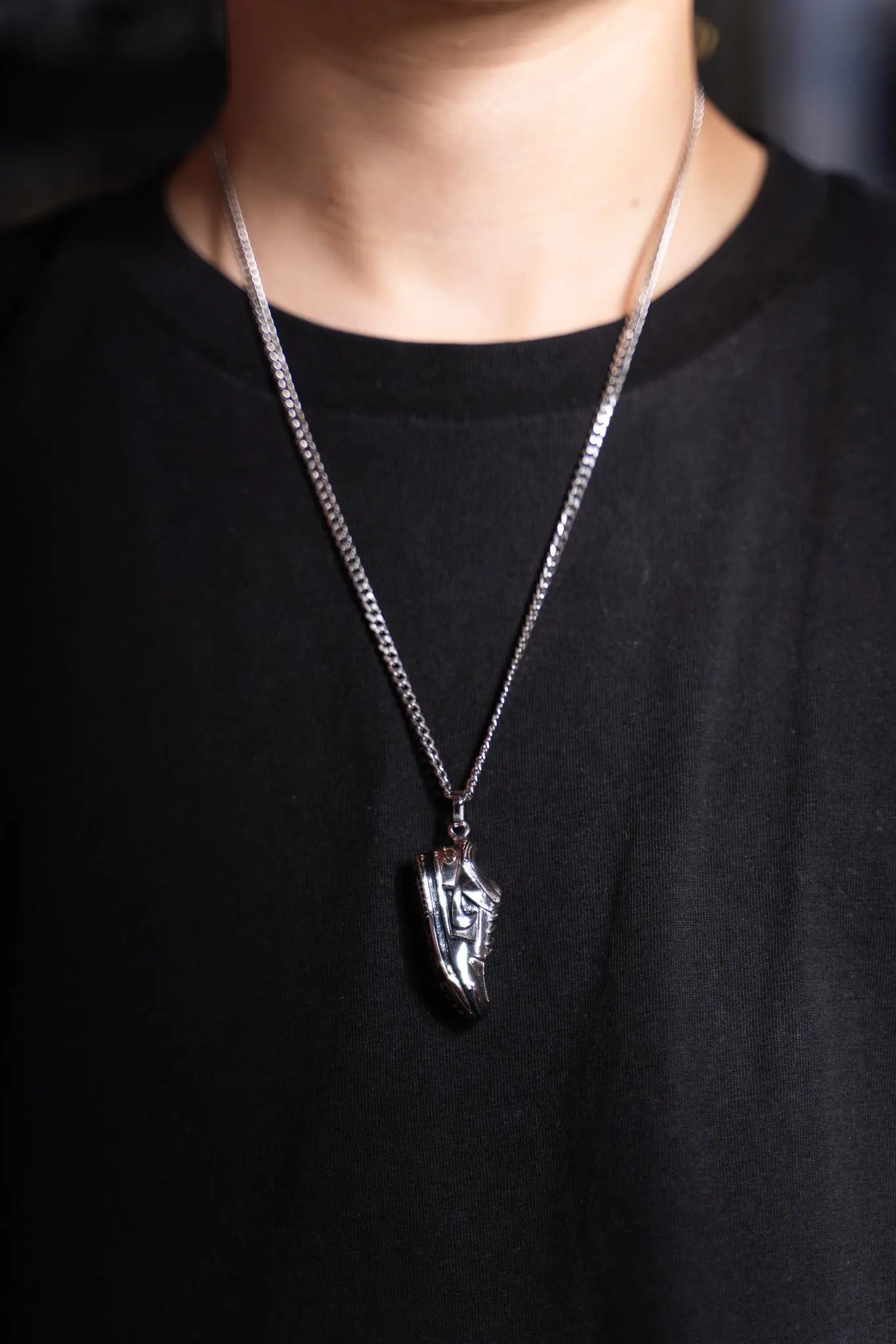 Low Top Sneaker Pendant Necklace Sterling Silver Prior