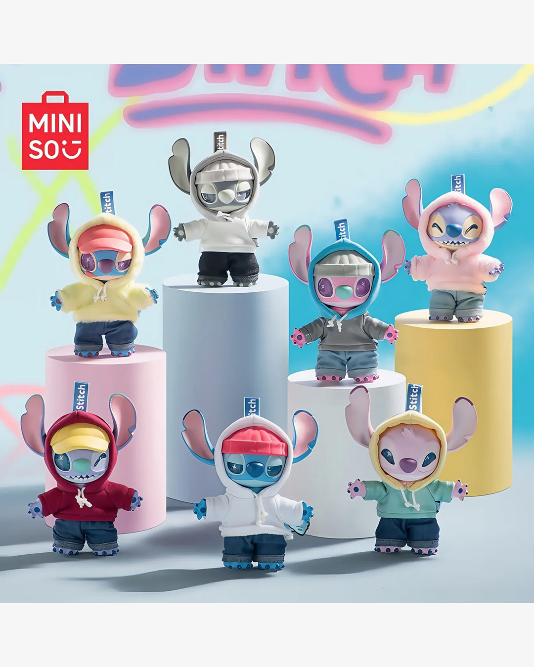 Miniso Disney Stitch GenZ Street Series-Vinyl Plush Pendant Blind Box in Melbourne, Australia - Prior