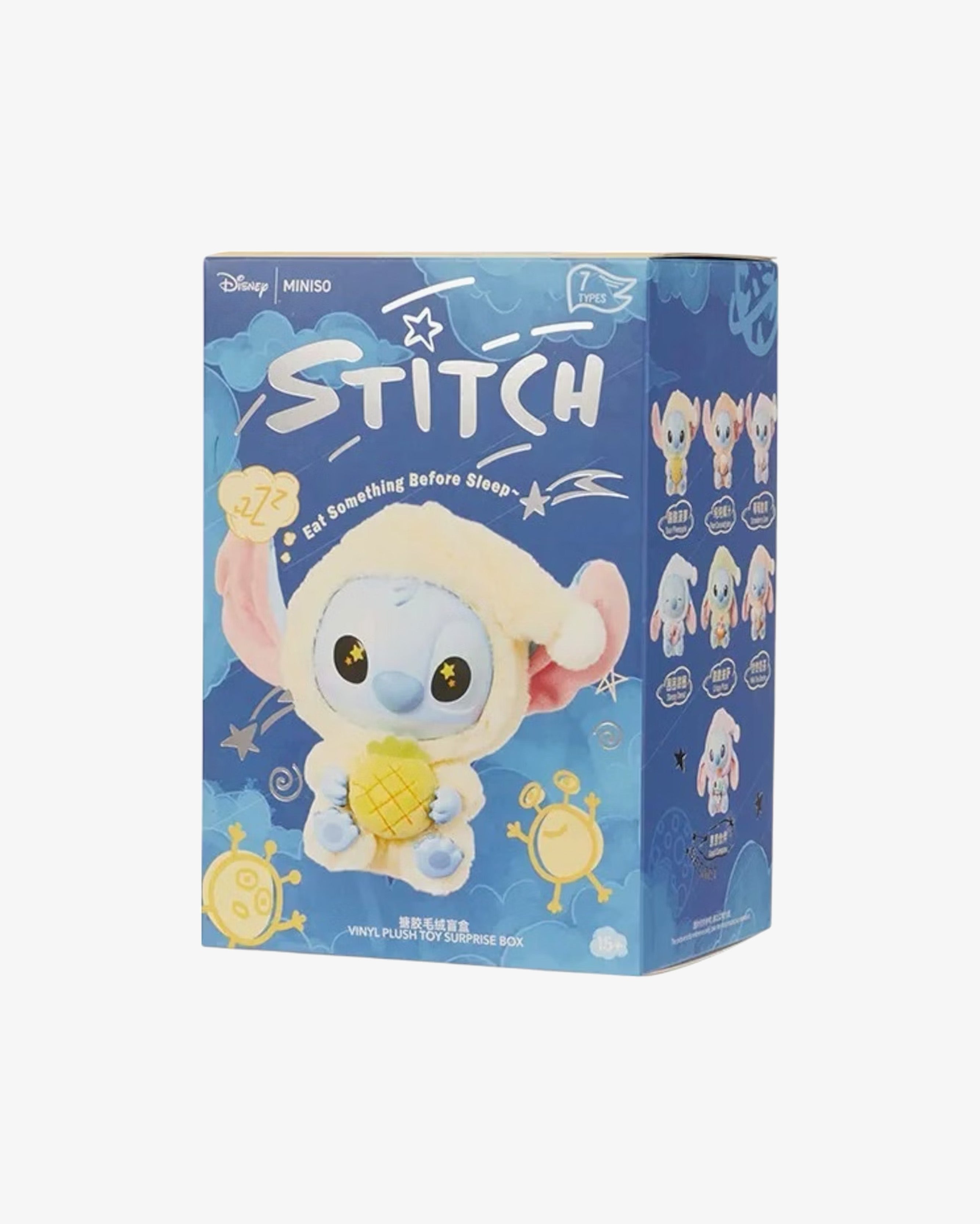 Miniso Top Toy Disney Stich Eating Something Before Sleep Plush Keychain Single Blind Box in Melbourne, Australia - Prior