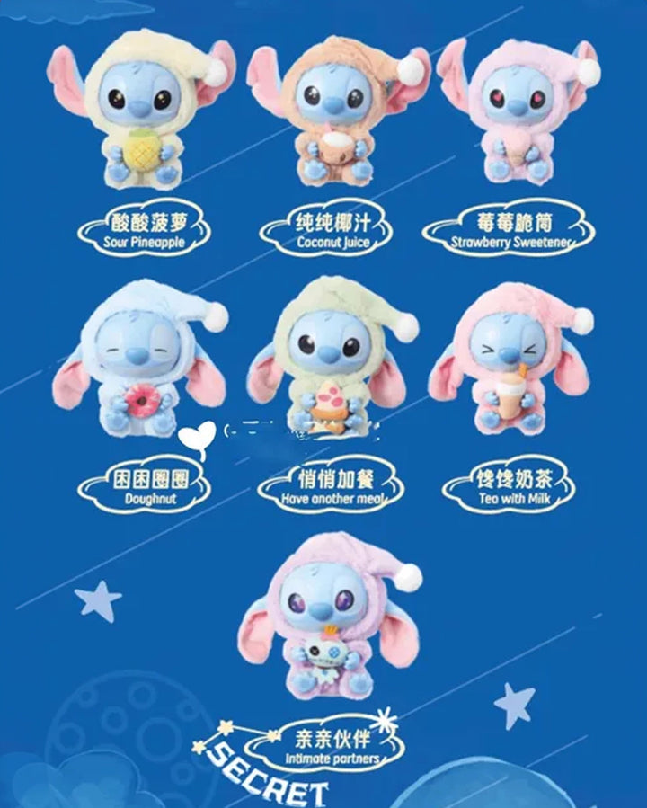 Miniso Top Toy Disney Stich Eating Something Before Sleep Plush Keychain Single Blind Box in Melbourne, Australia - Prior
