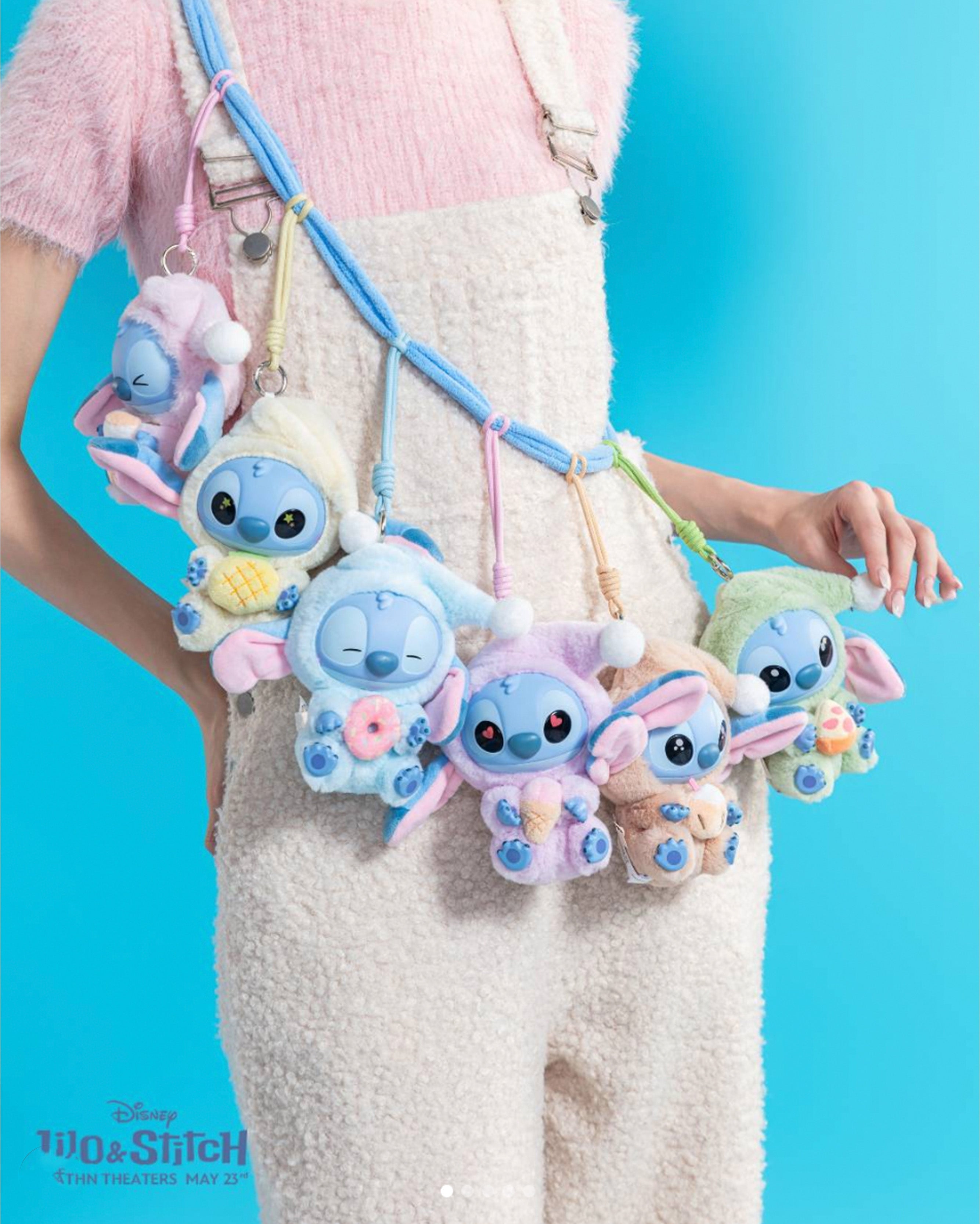 Miniso Top Toy Disney Stich Eating Something Before Sleep Plush Keychain Sealed Case (6 Blind Box) in Melbourne, Australia - Prior