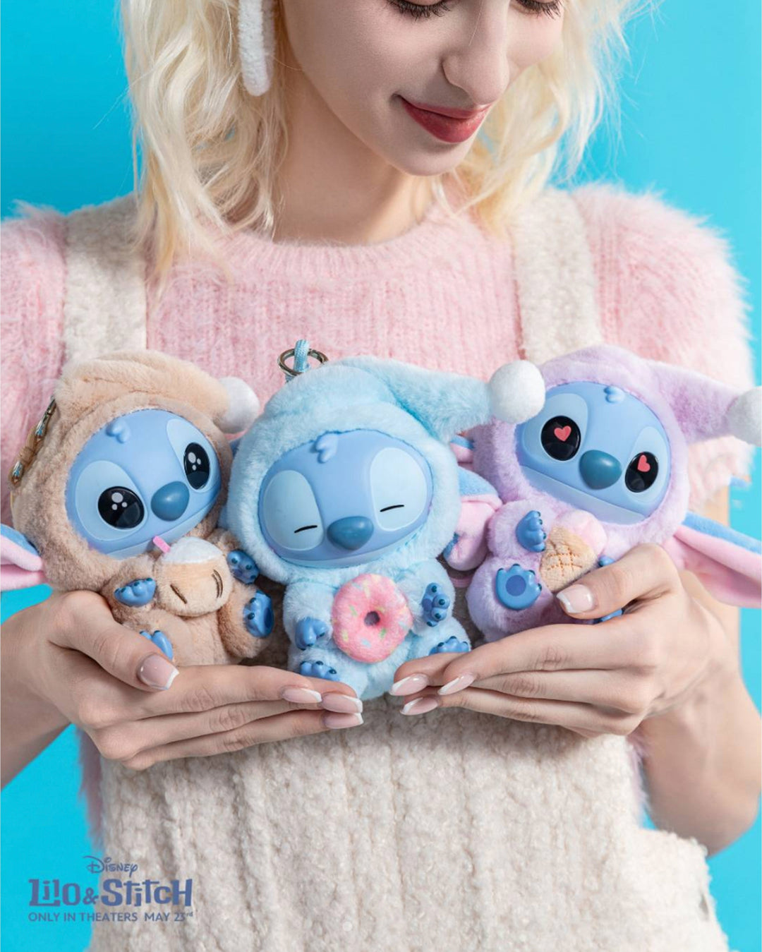 Miniso Top Toy Disney Stich Eating Something Before Sleep Plush Keychain Single Blind Box in Melbourne, Australia - Prior