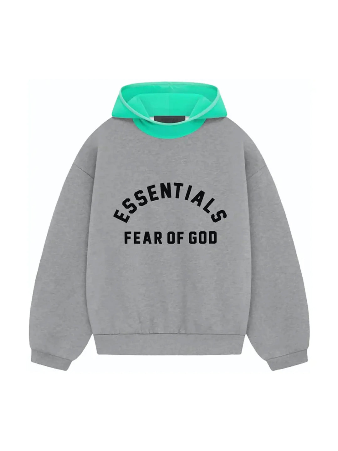 Fear of God Essentials Nylon Fleece Hoodie Dark Heather Oatmeal/Mint Leaf in Melbourne, Australia - Prior