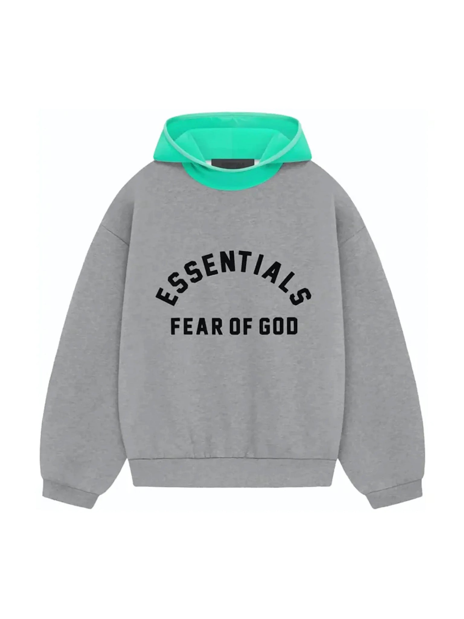 Fear of God Essentials Nylon Fleece Hoodie Dark Heather Oatmeal/Mint Leaf in Melbourne, Australia - Prior