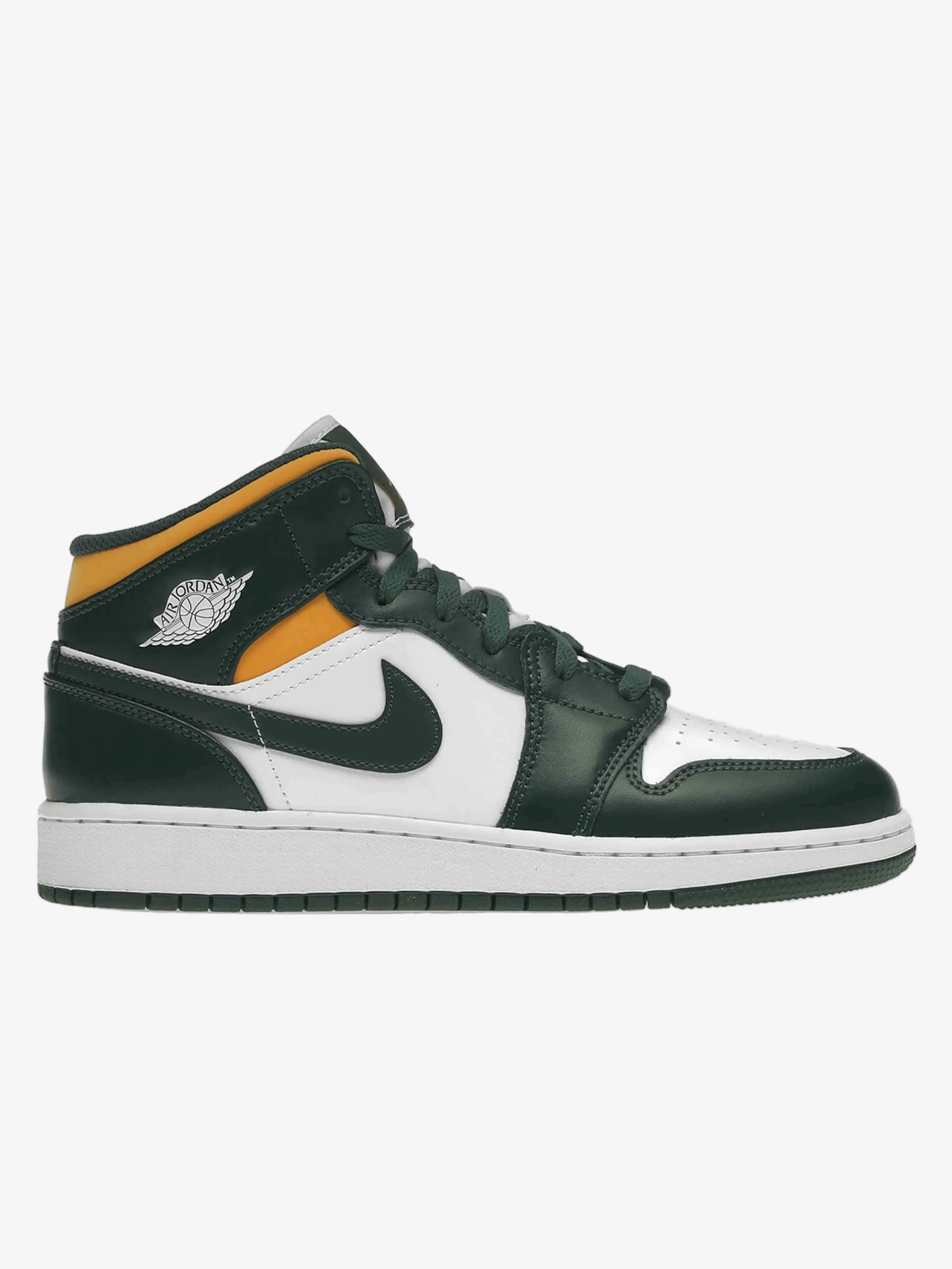 Nike Air Jordan 1 Mid Green Yellow (GS) Prior