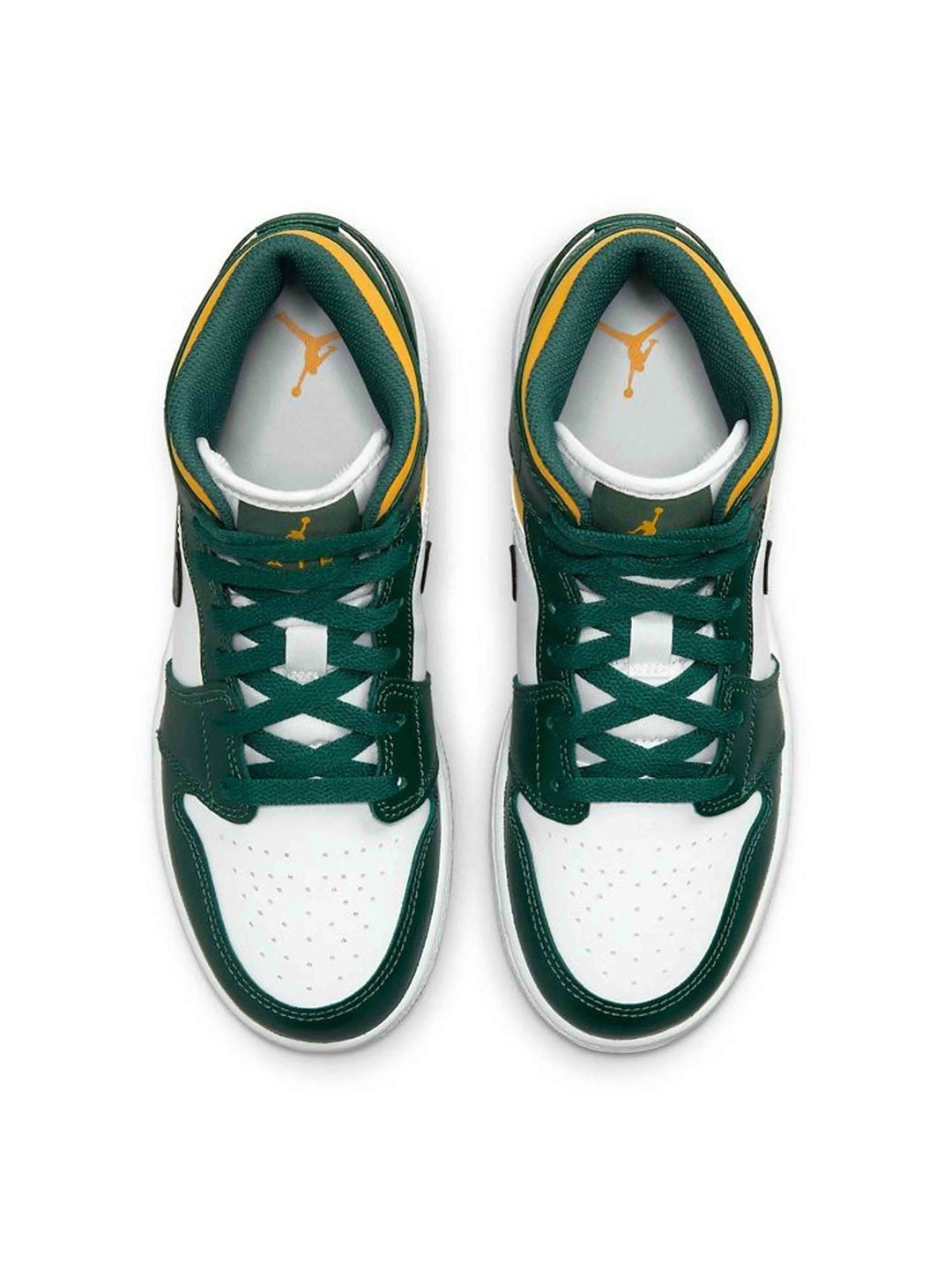 Nike Air Jordan 1 Mid Green Yellow (GS) Prior