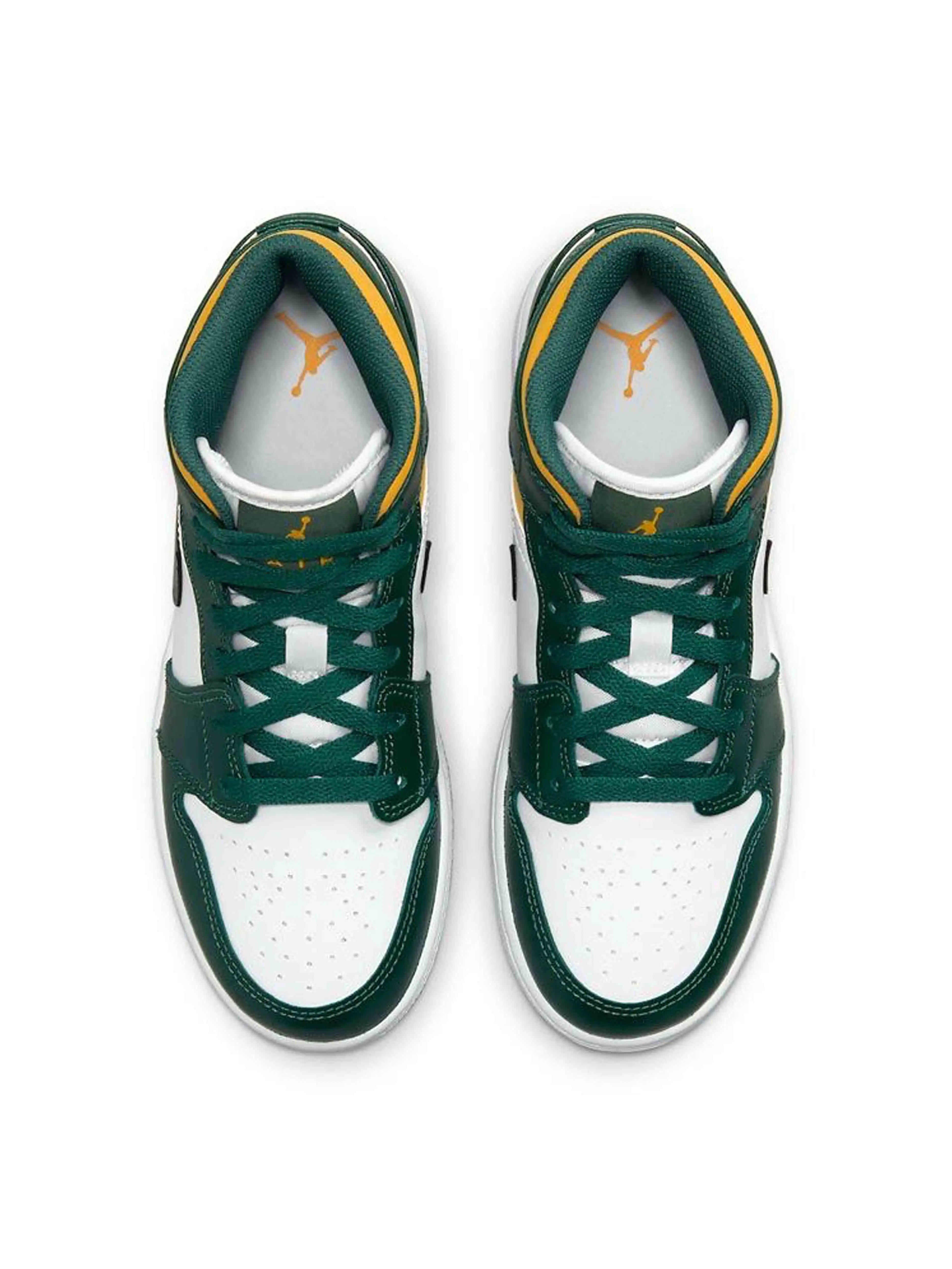 Nike Air Jordan 1 Mid Green Yellow (GS) Prior