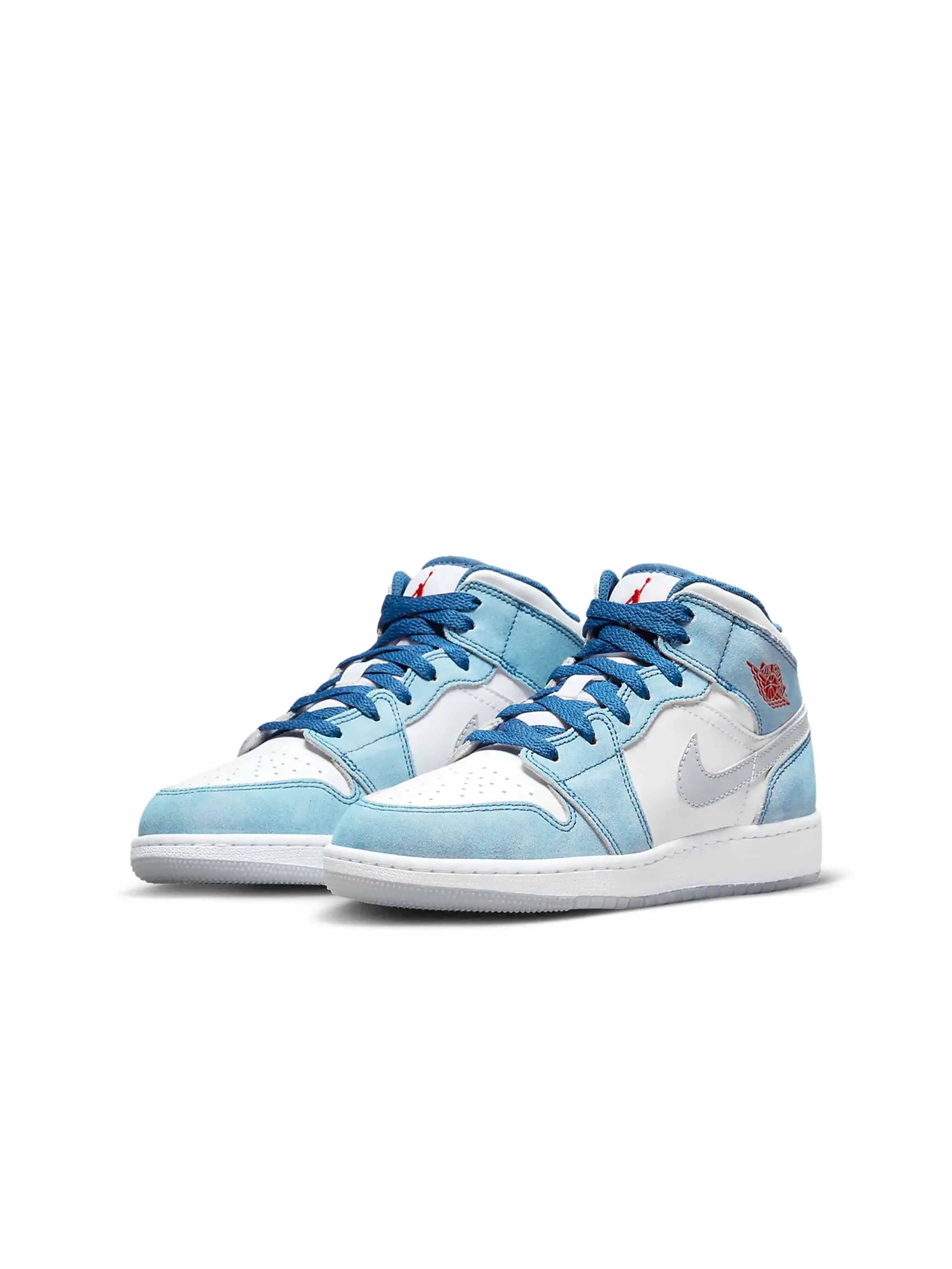 Nike Air Jordan 1 Mid SE French Blue Light Steel (GS) - Prior